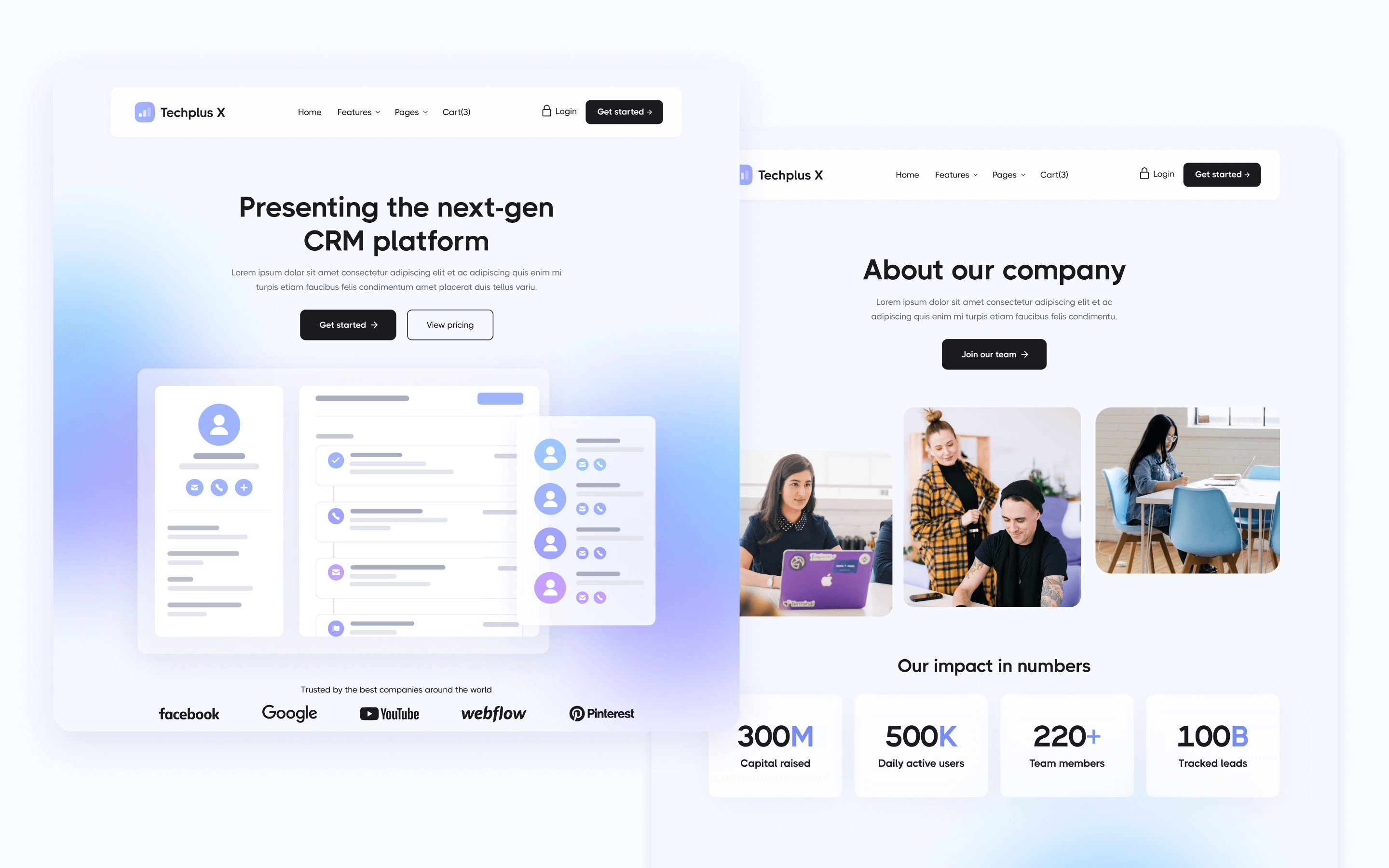 B2B SaaS Webflow Template