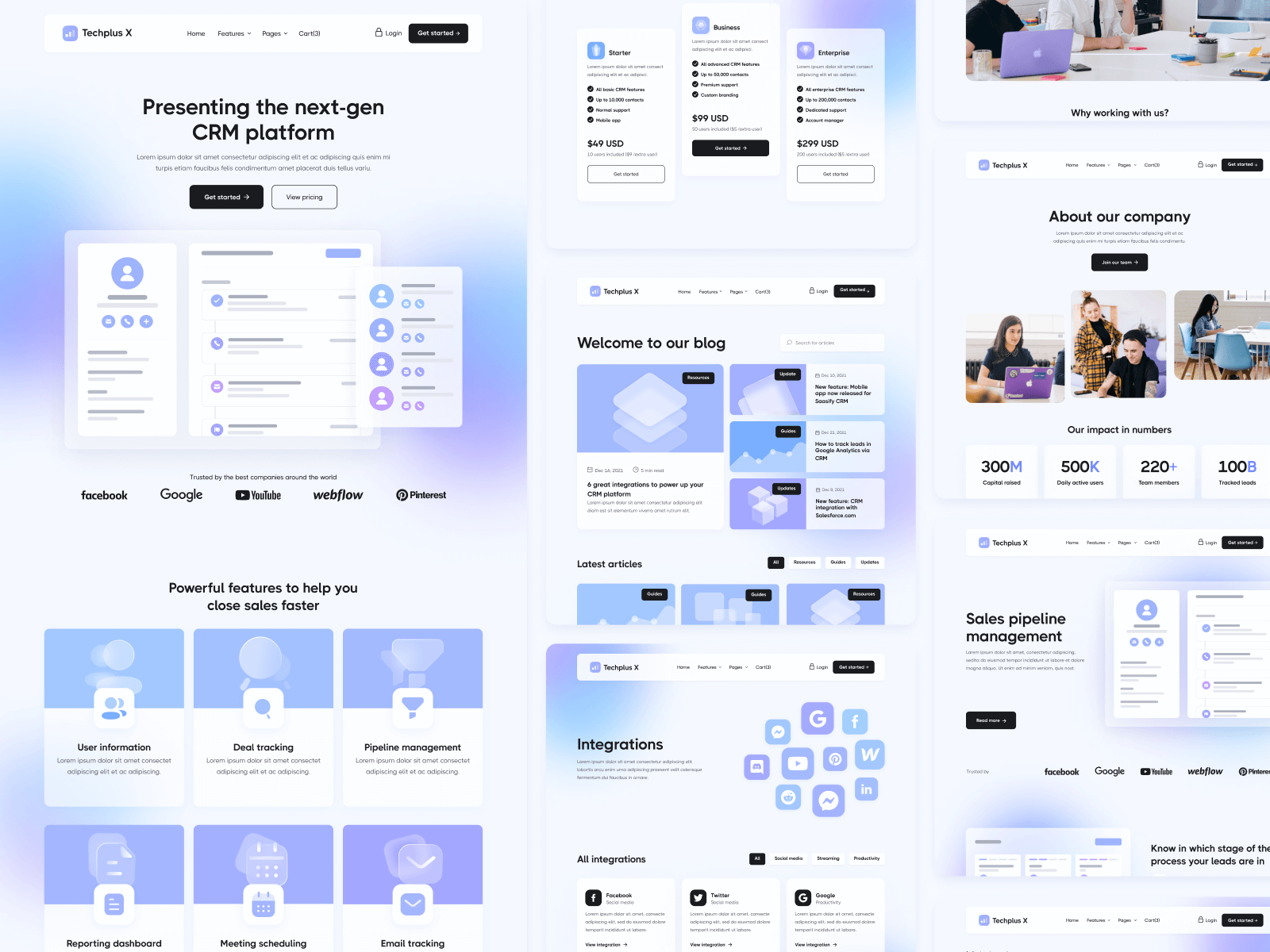 Tech Software Webflow Template
