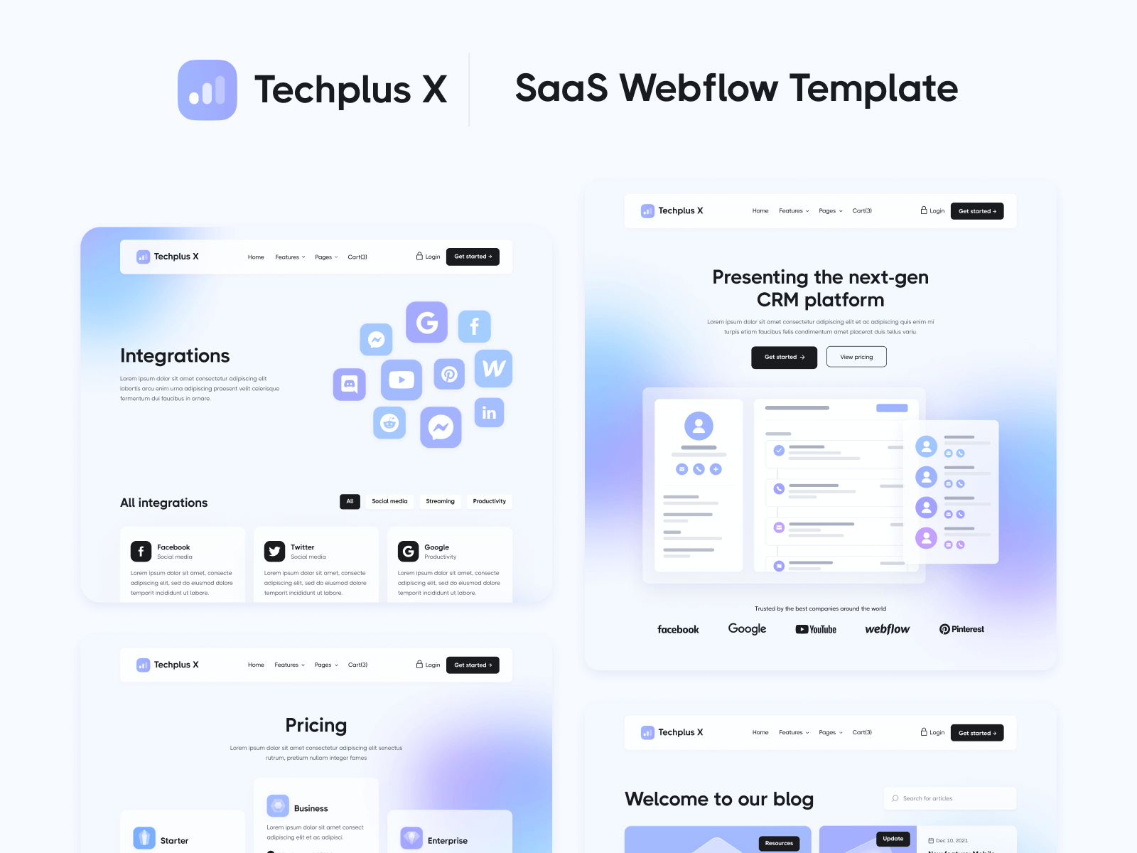Tech Startup Webflow Template