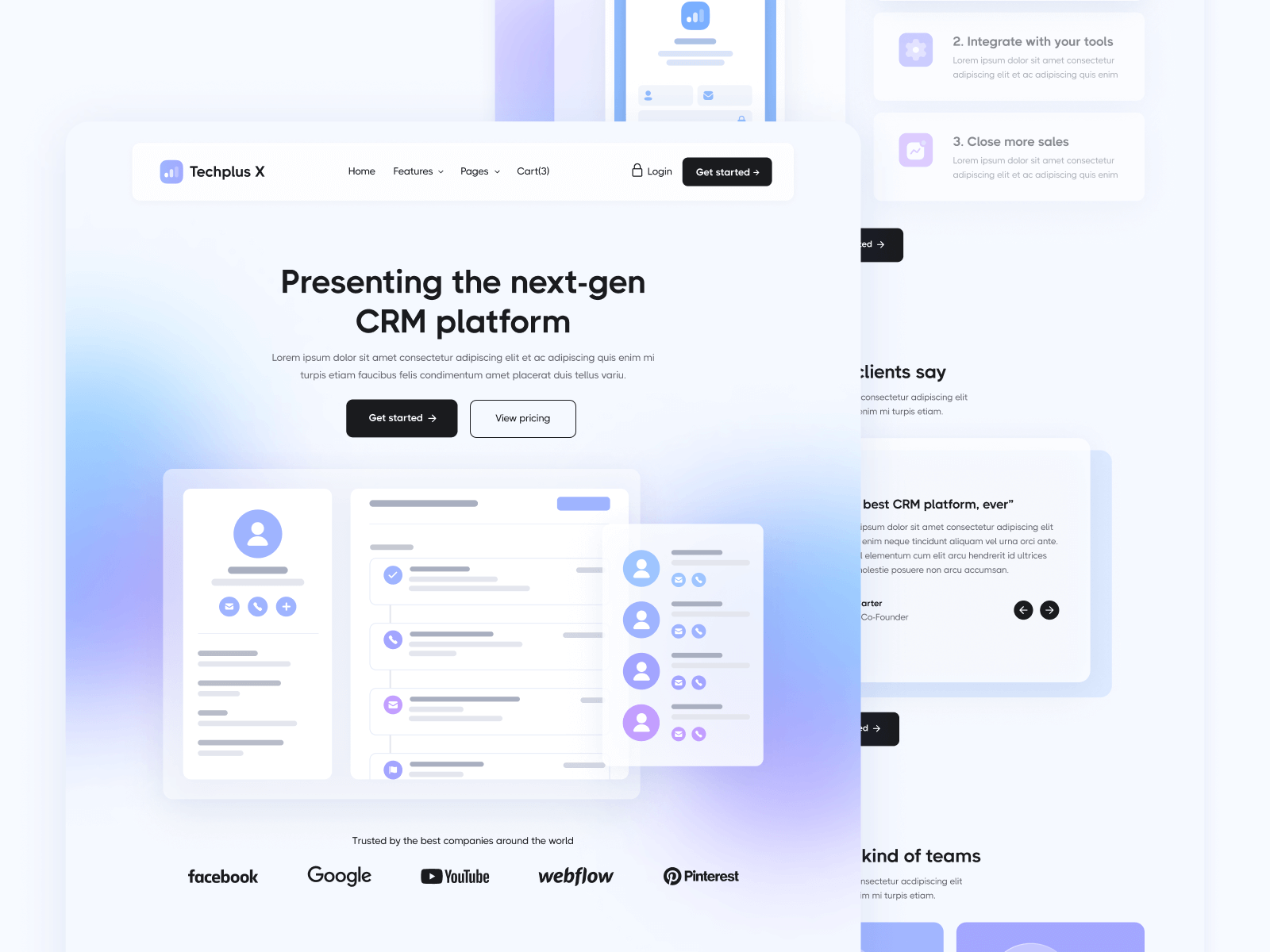 B2B SaaS Webflow Template