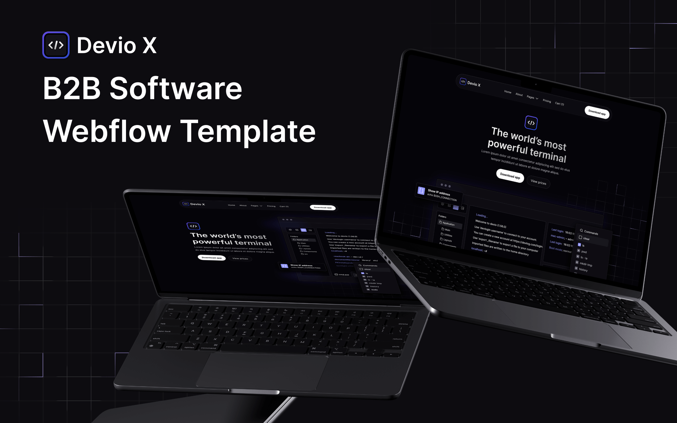 B2B Software Webflow Template