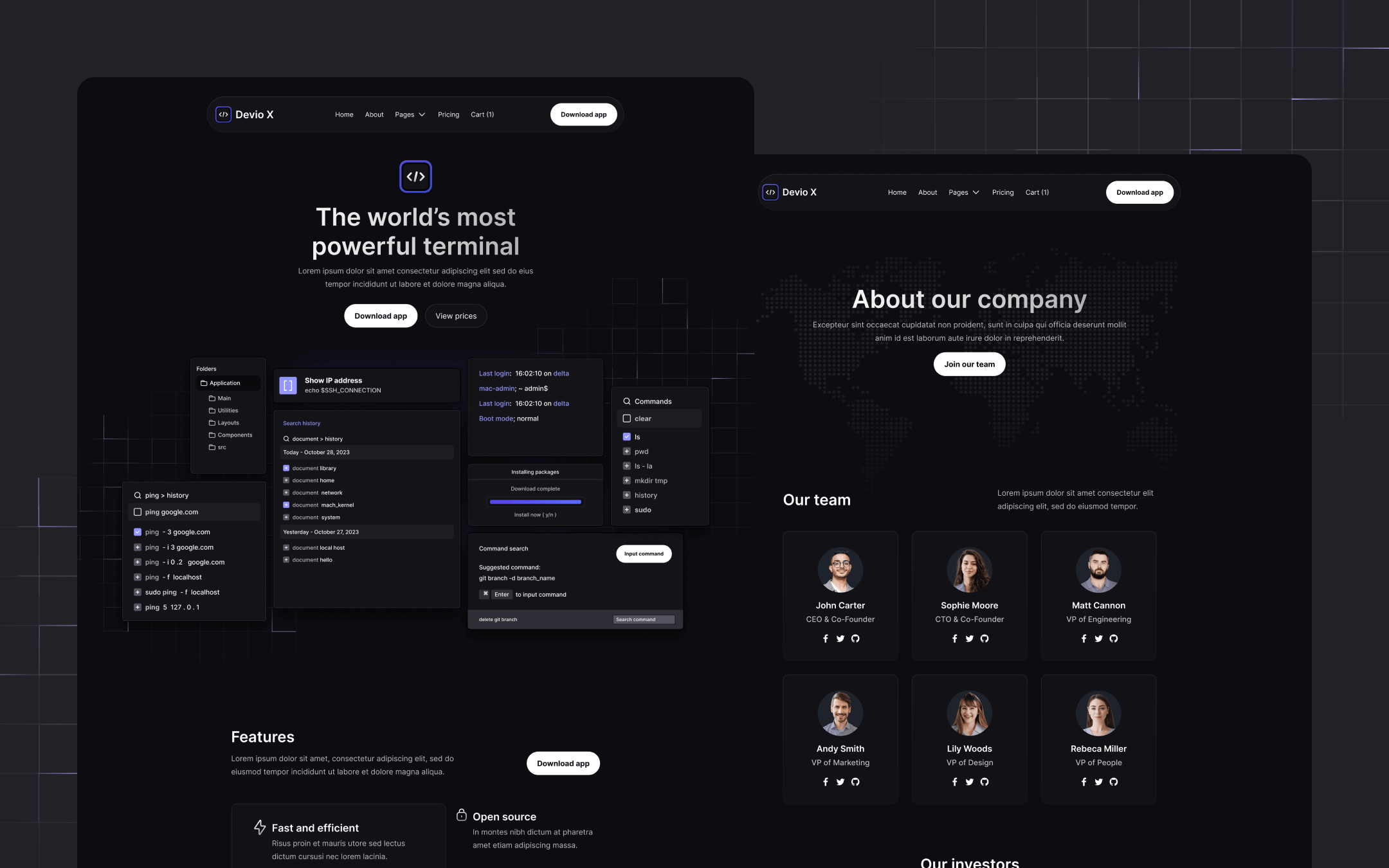 Devio X Webflow Template