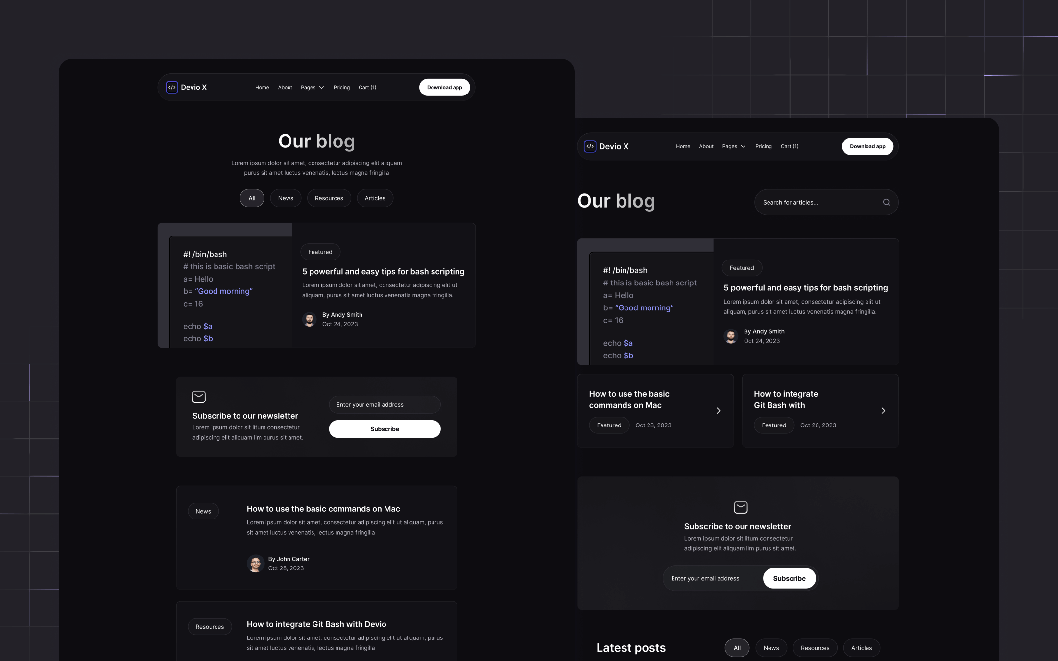 Devio X Webflow Template