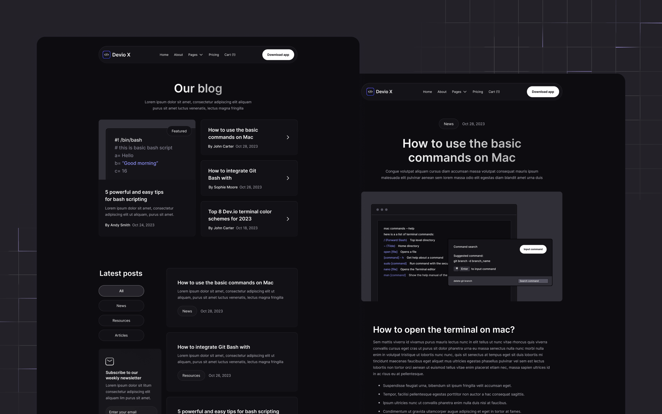 Devio X Webflow Template