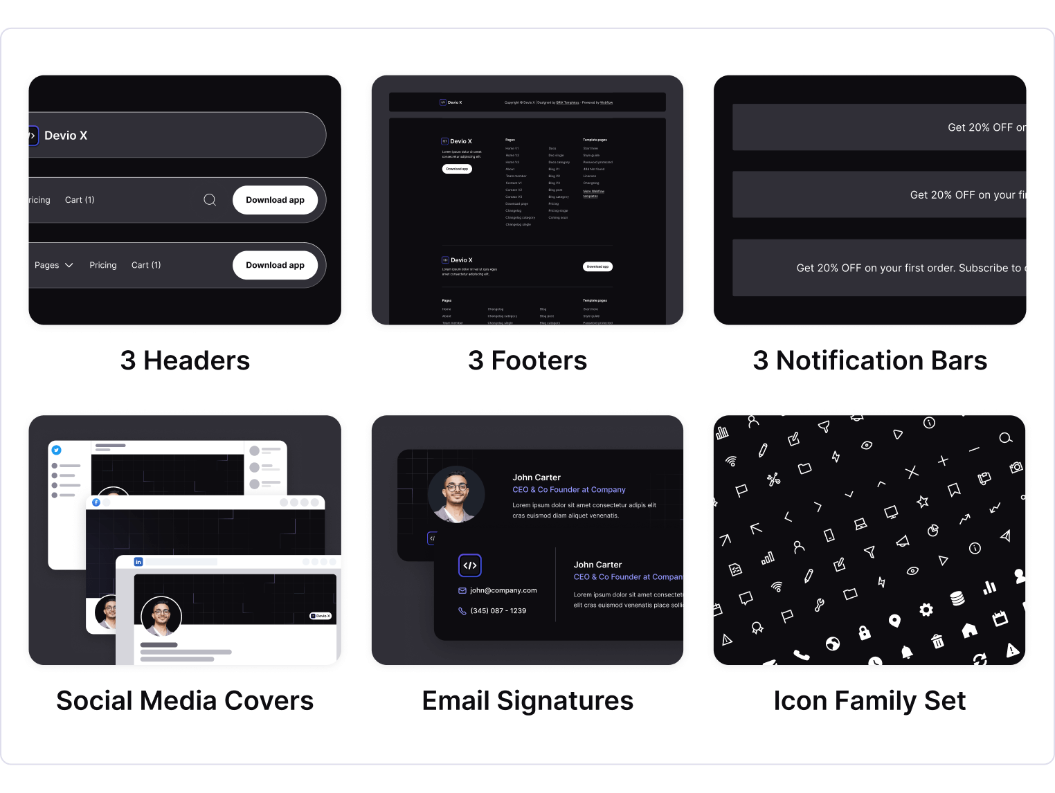 Devio X - Software Development Webflow Template