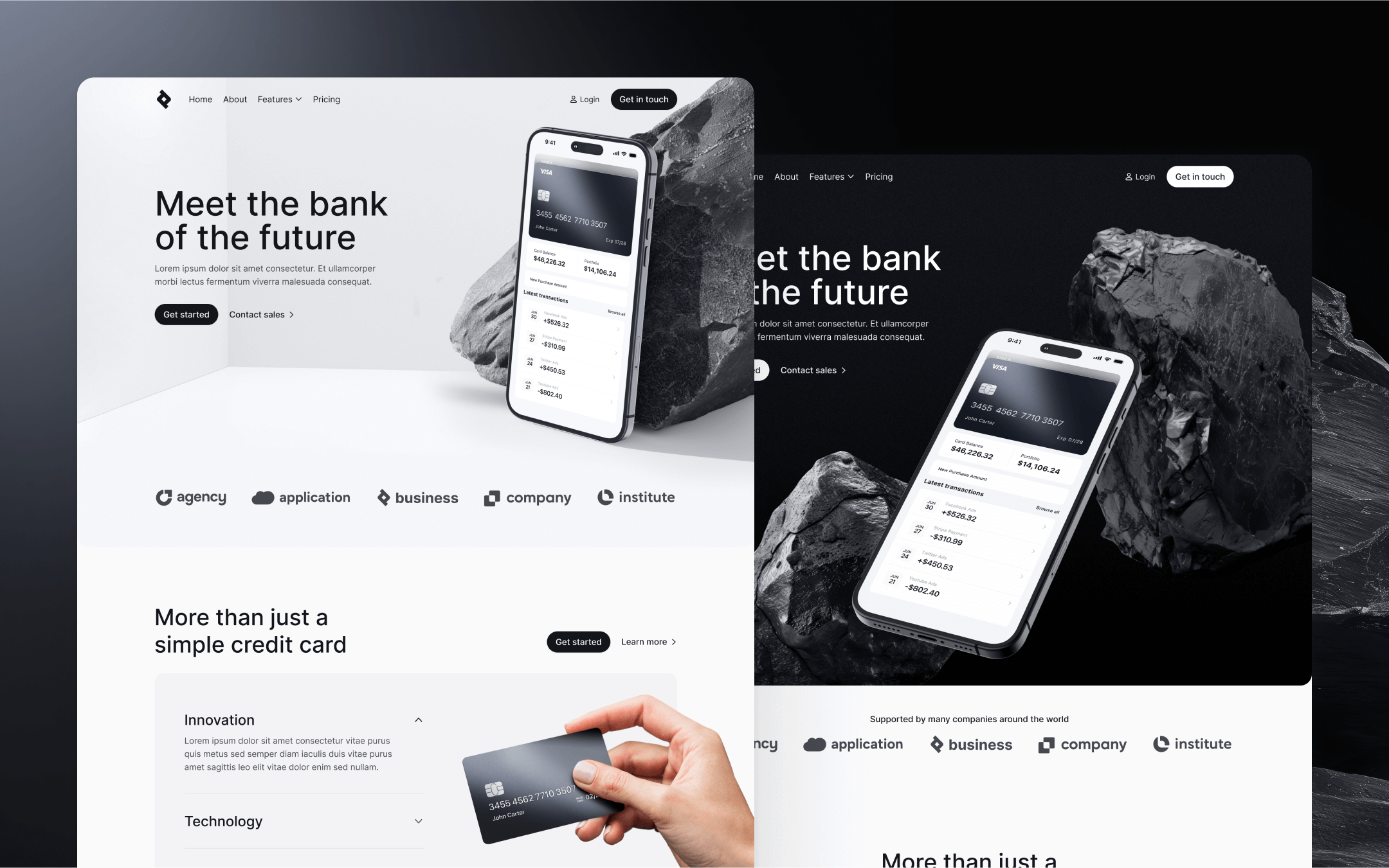 Bnkify X Webflow Template