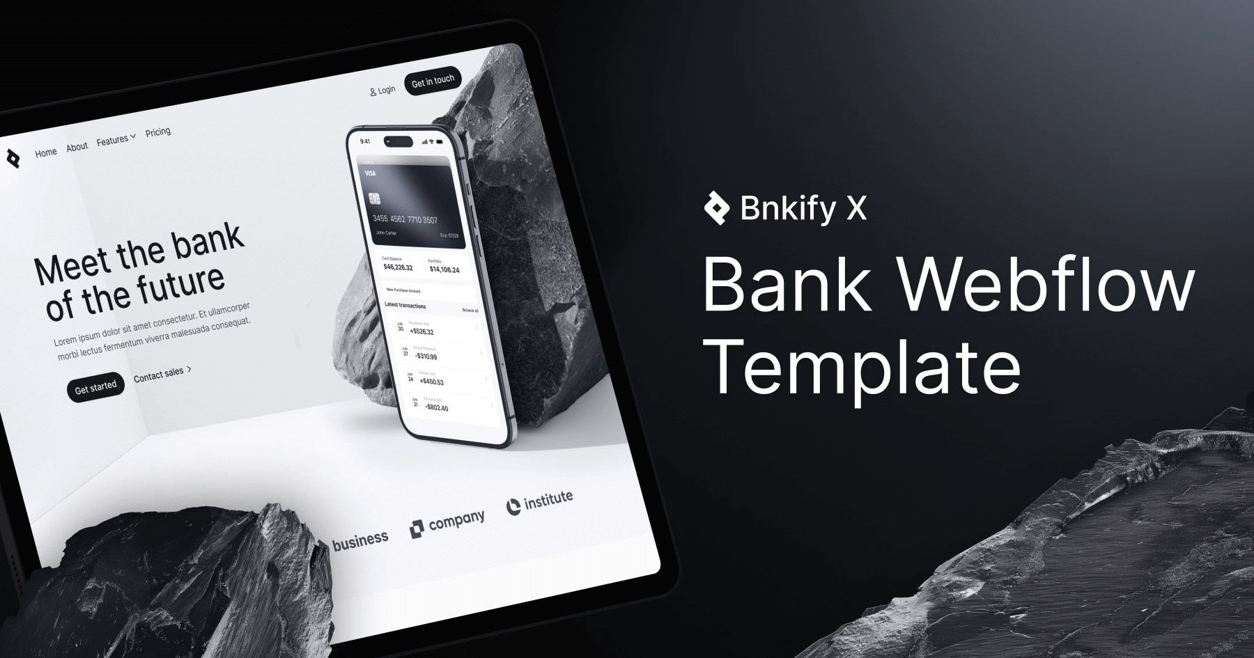 Bank Webflow Template