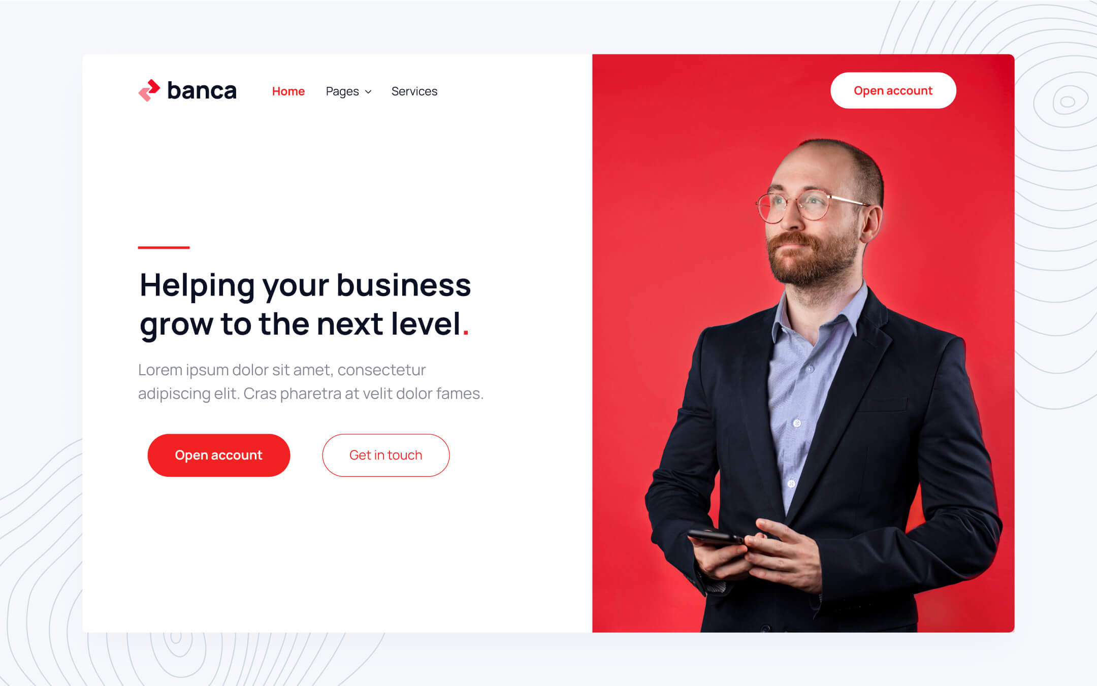 Banca Webflow Template