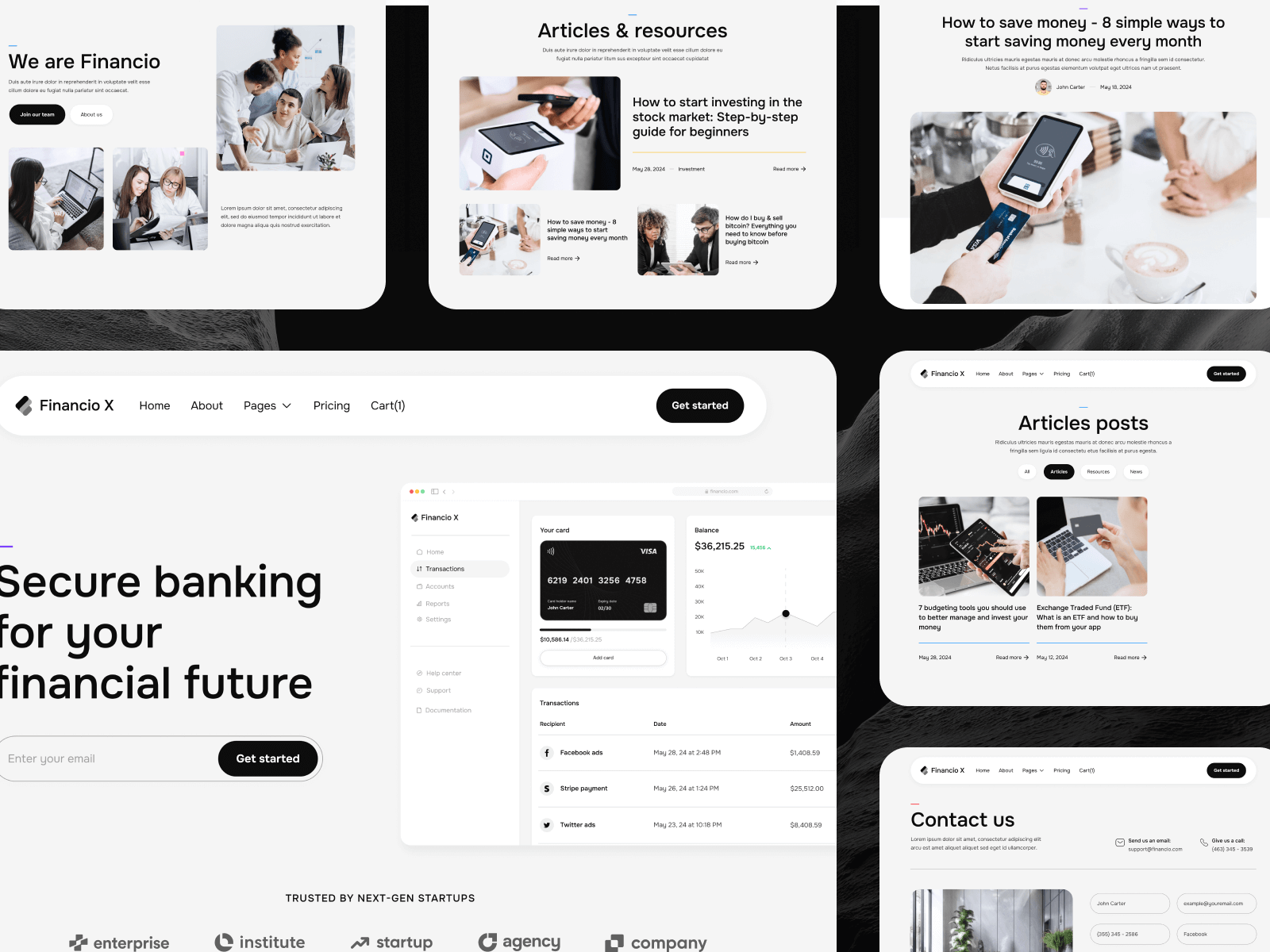 Bank and Fintech Webflow Theme