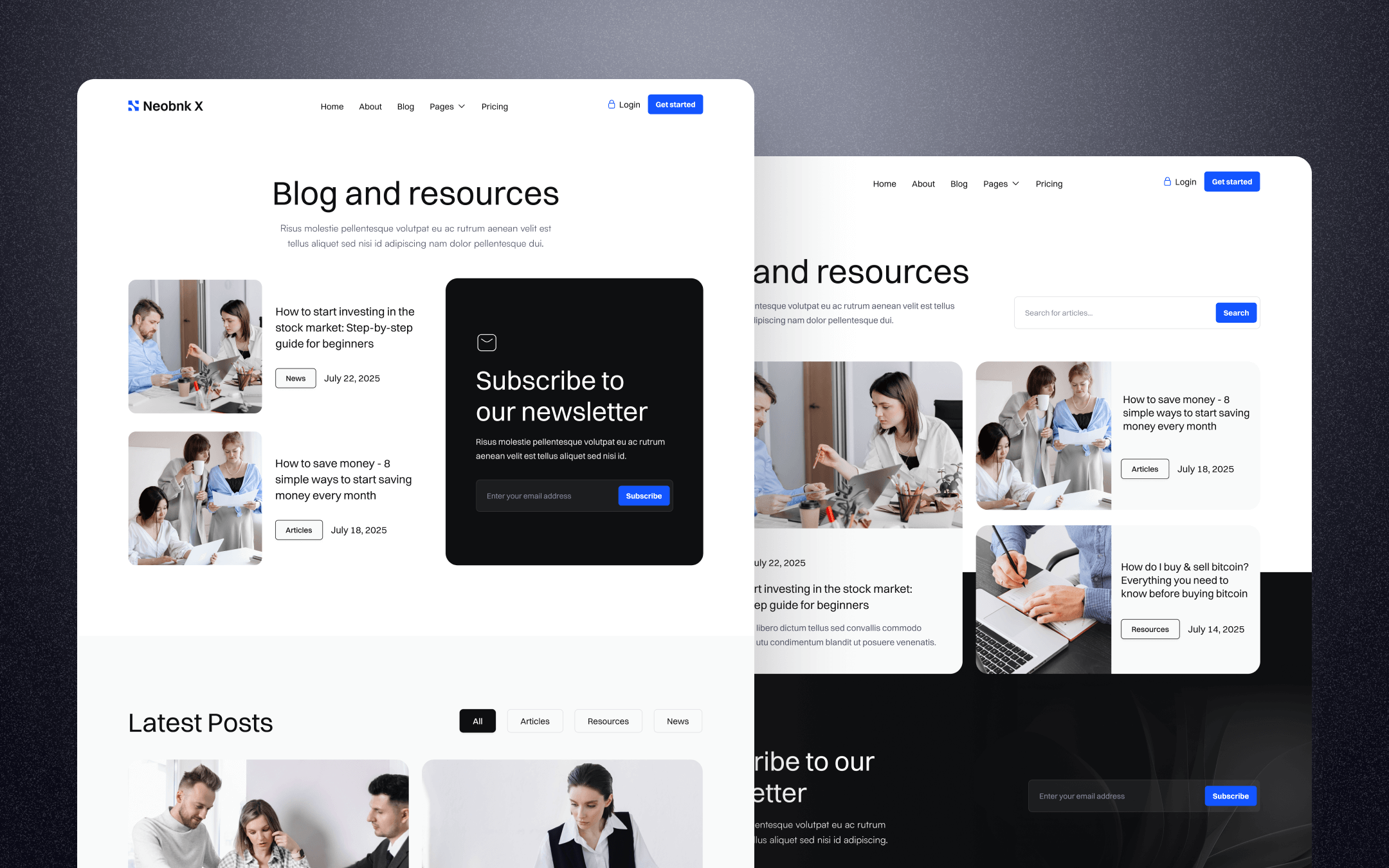 Neobank X Webflow Template