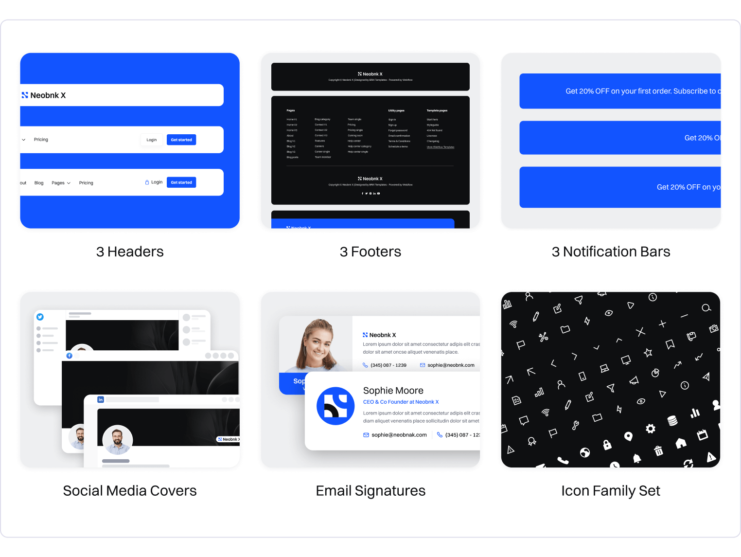 Neobnk X | Bank Webflow Template Benefits