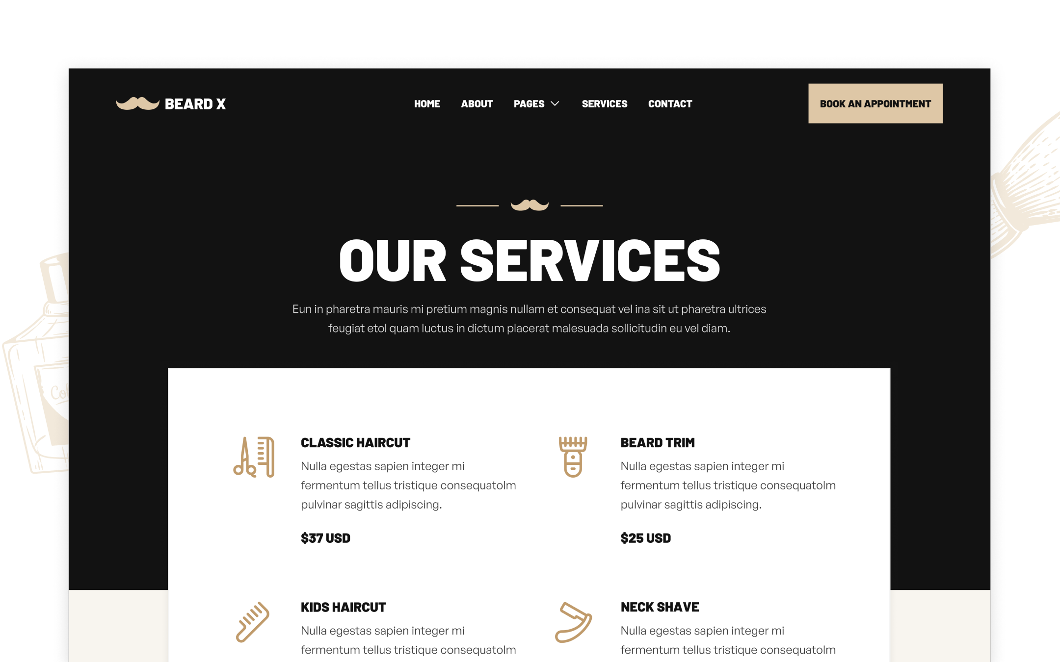Beard X Webflow Template
