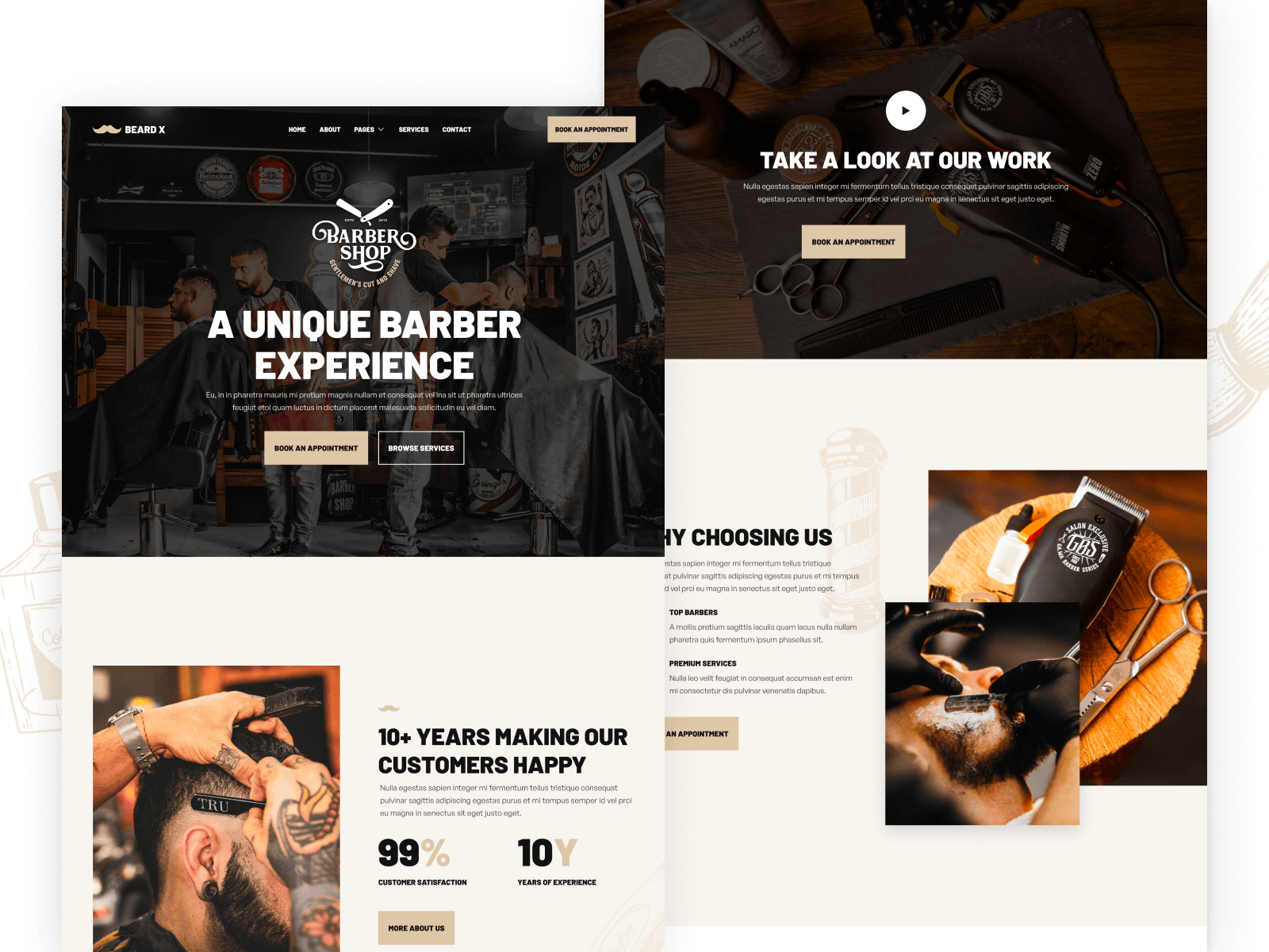 Barber Shop Webflow Template