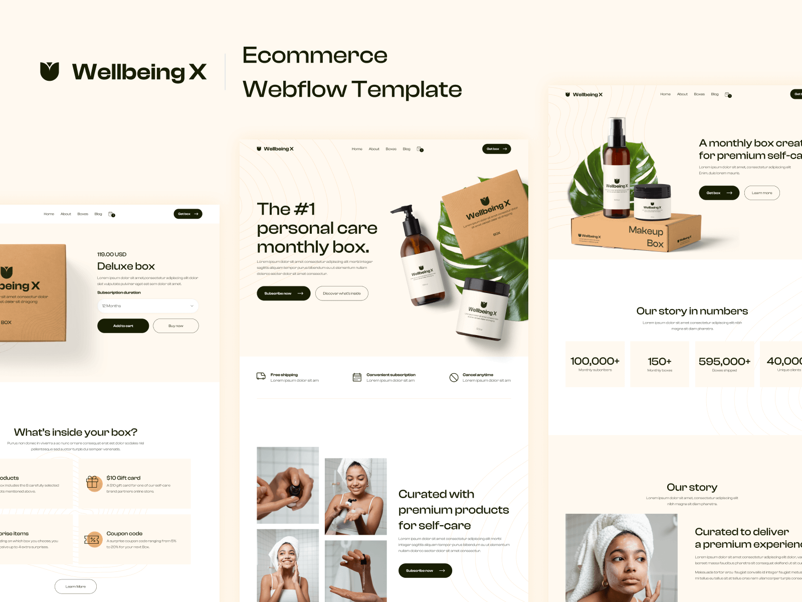 Natural Ecommerce Webflow Template