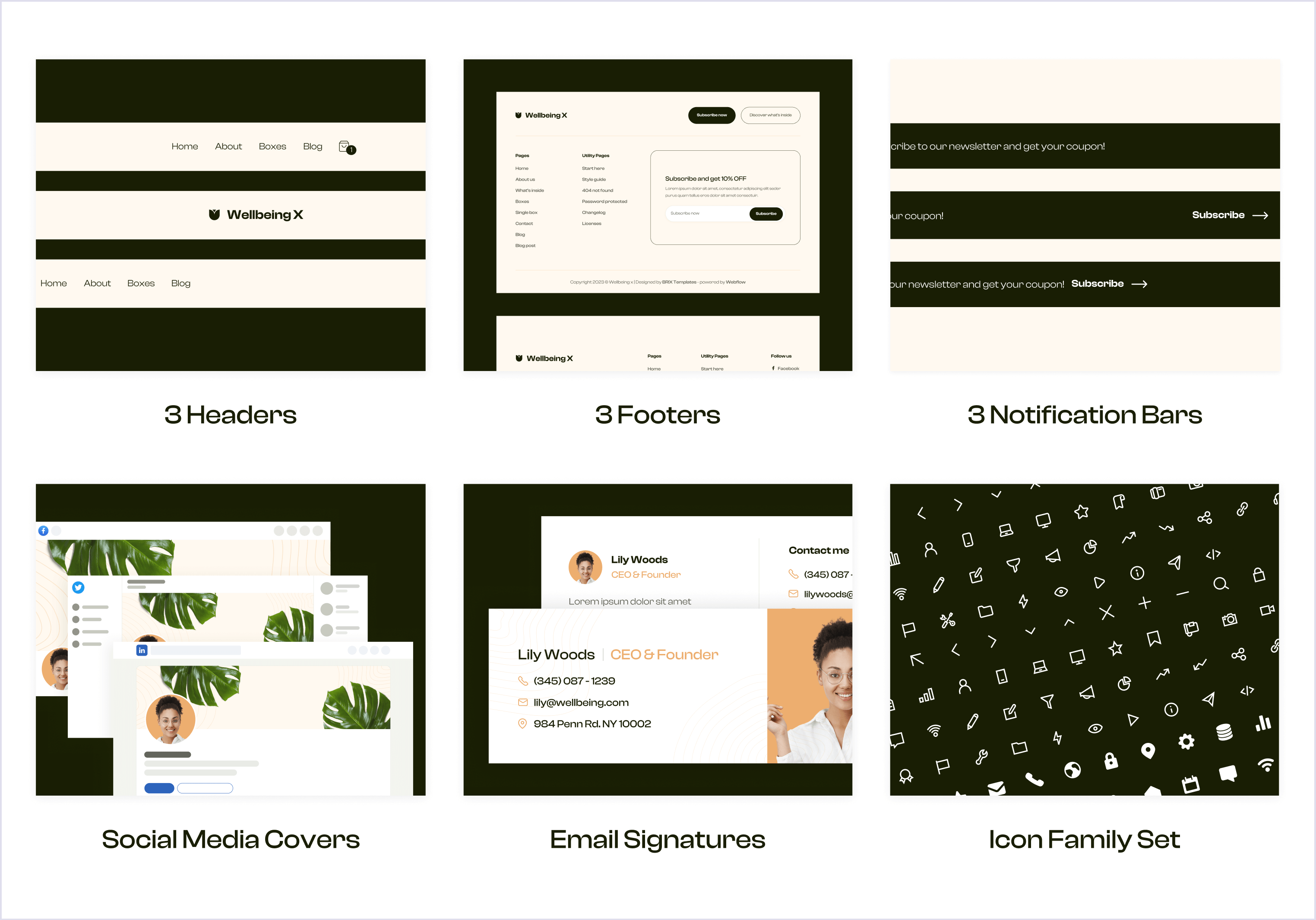 Wellbeing X Ecommerce Webflow Template Benefits