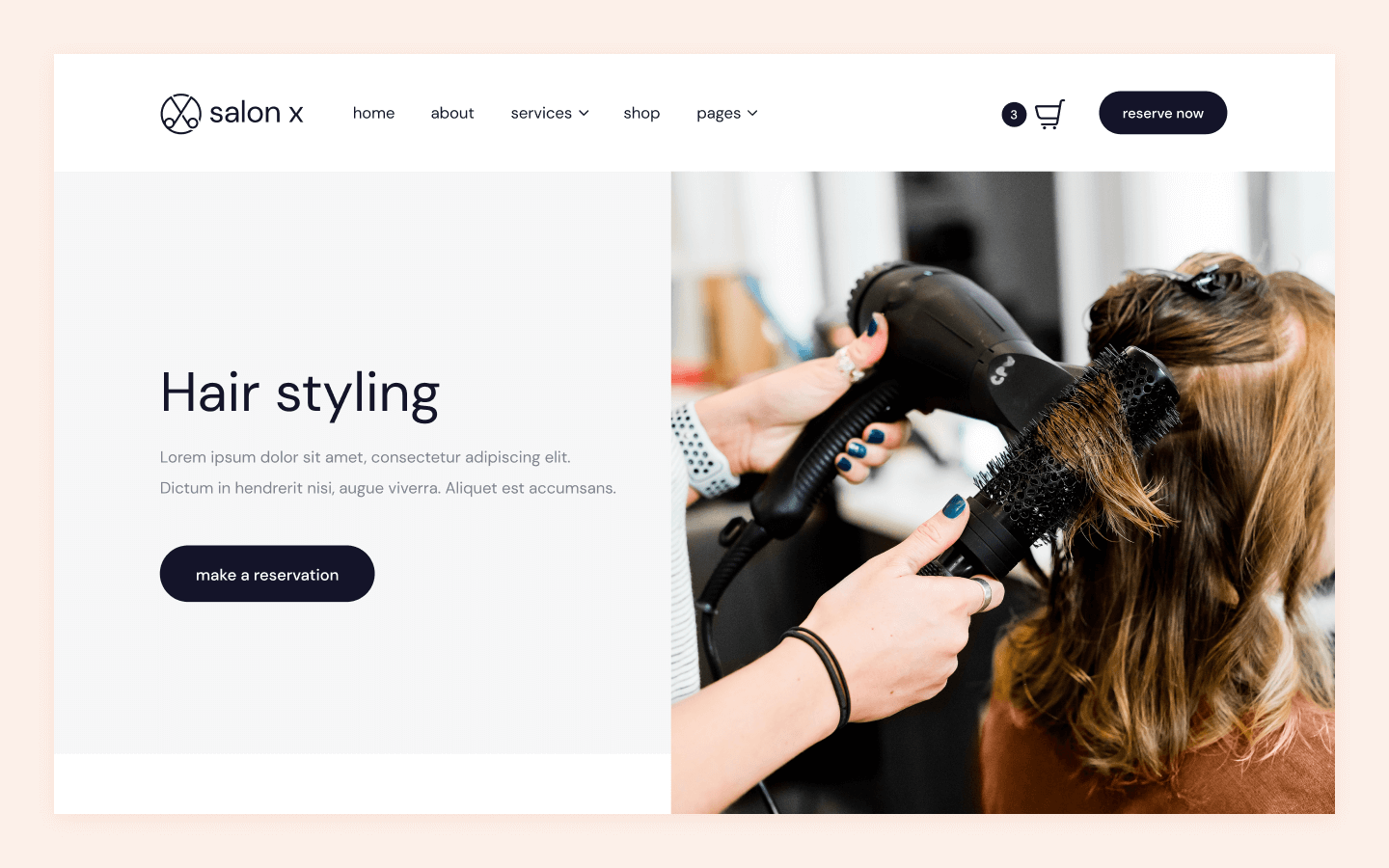 Hair Salon Webflow Template