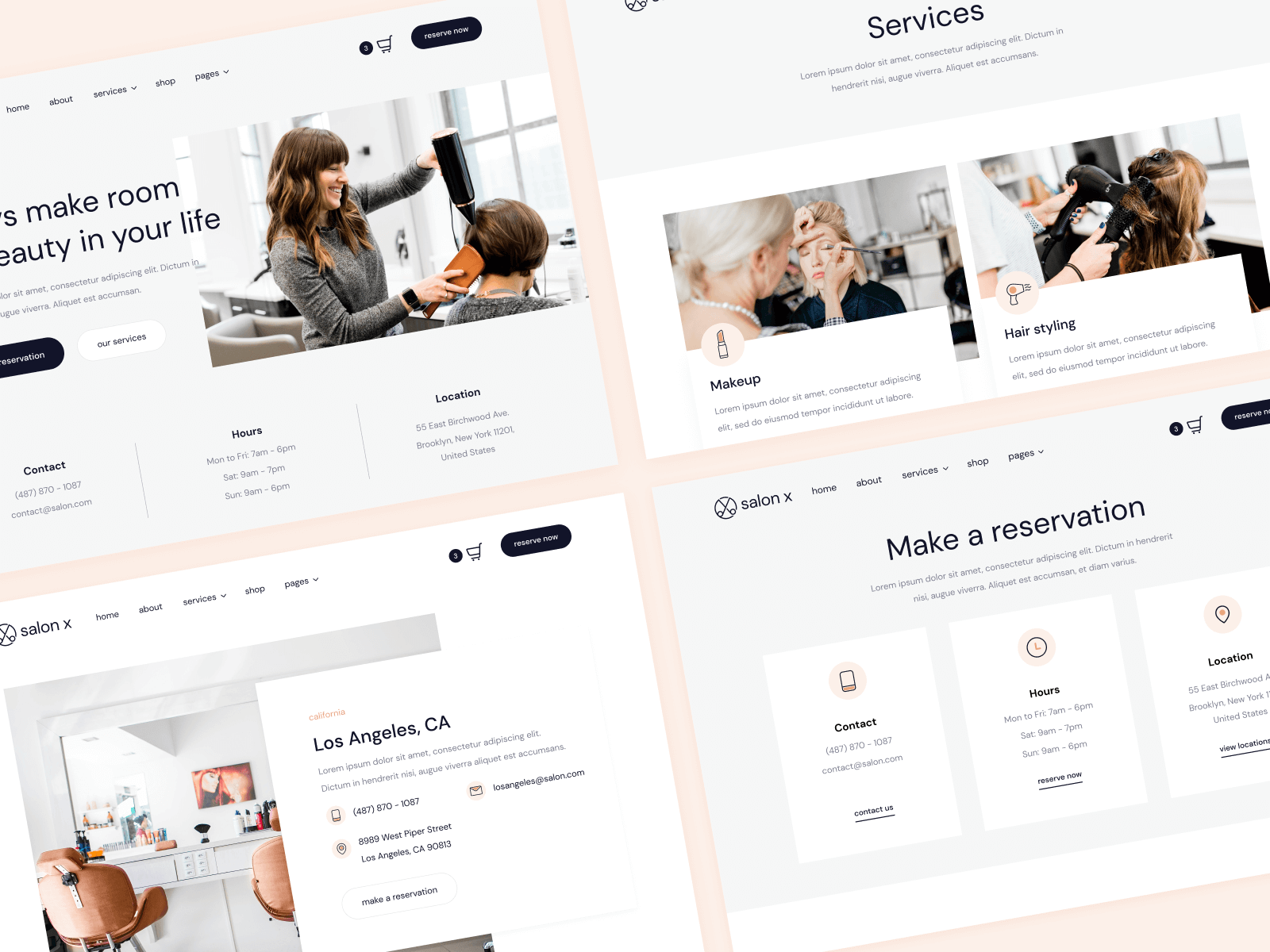 Salon Webflow Website Theme