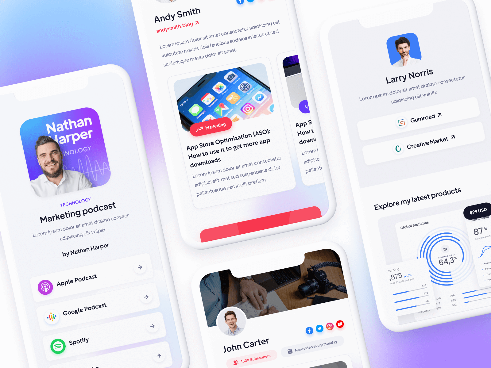 Bio Link Webflow Template