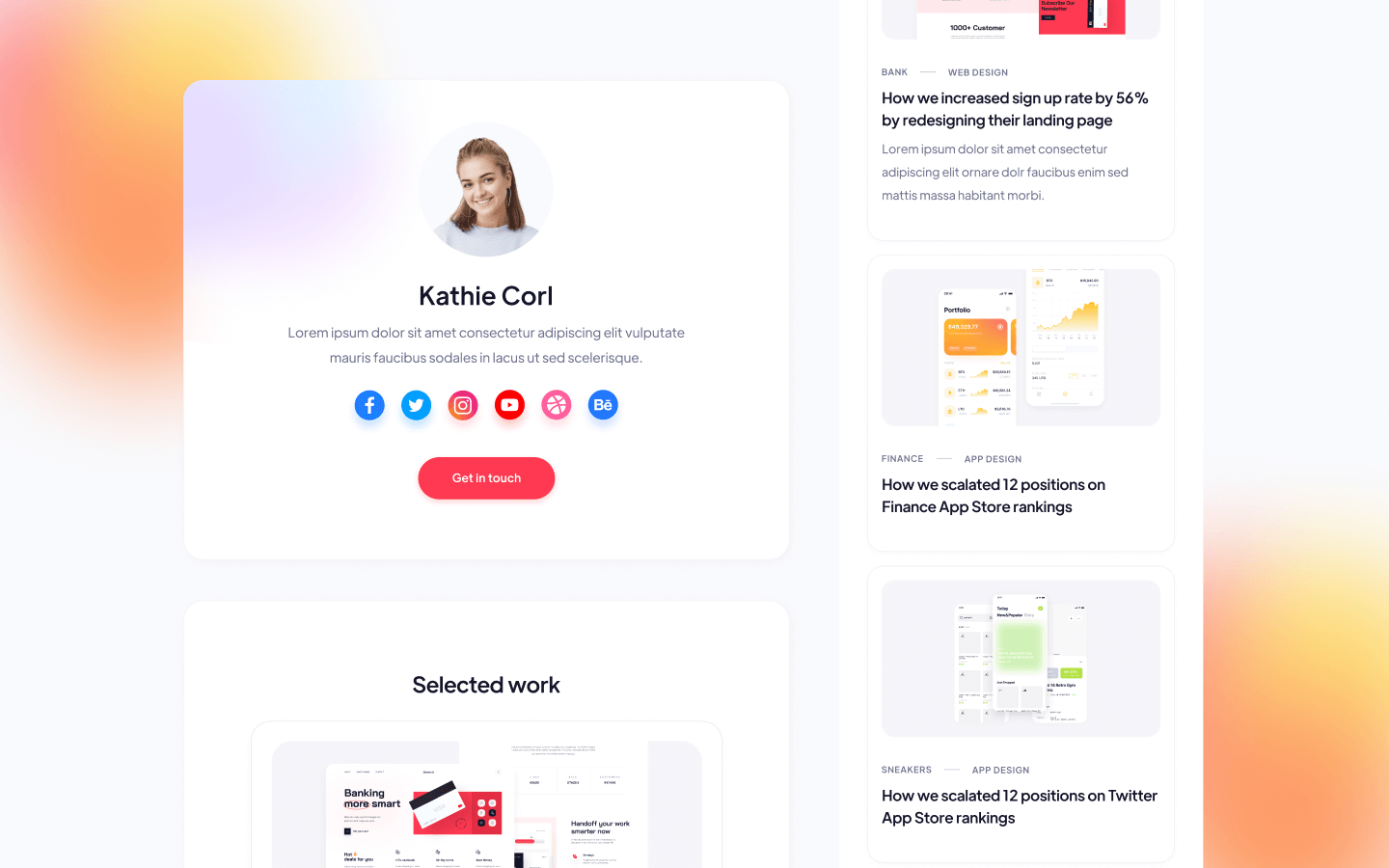 Links X Webflow Template