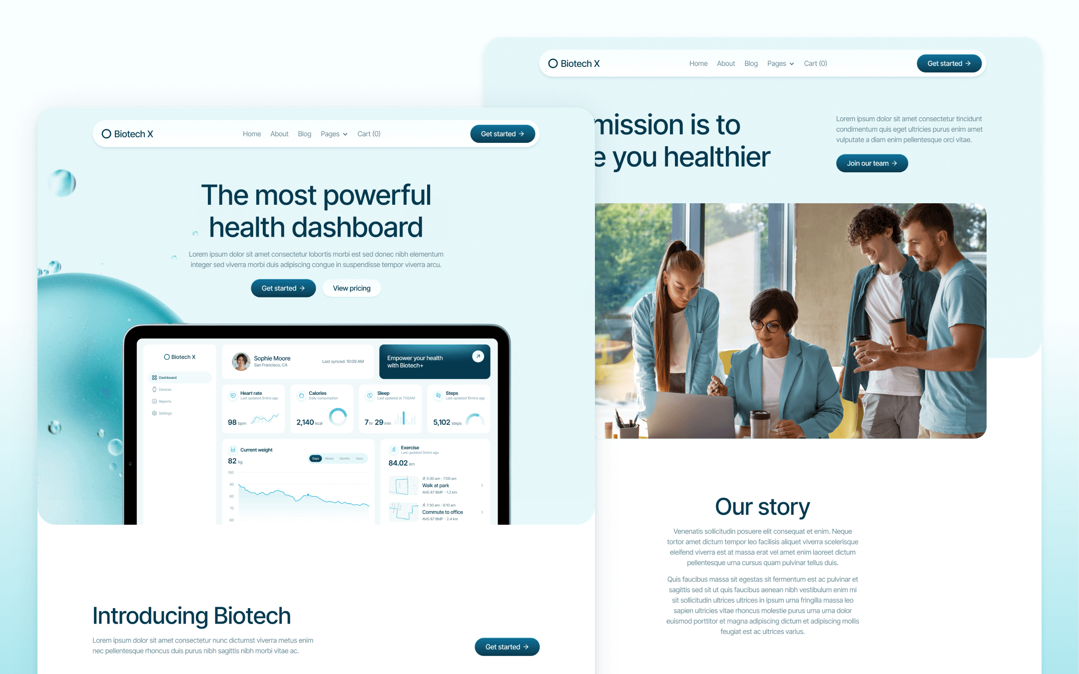 Biotech X Webflow Template