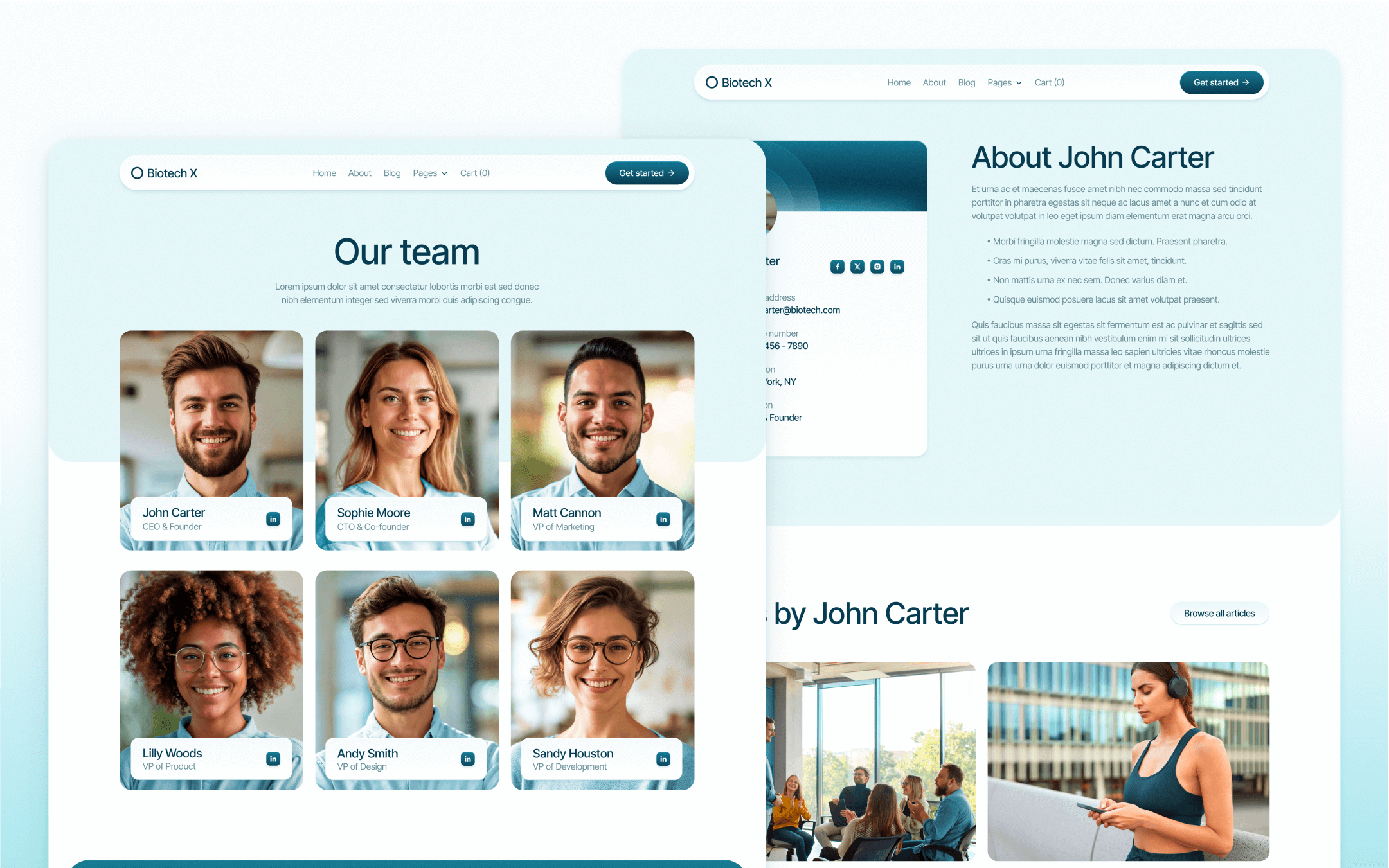 Biotech X Webflow Template