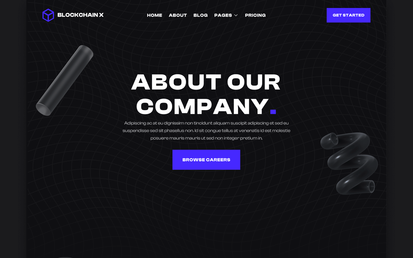 Blockchain X Webflow Template