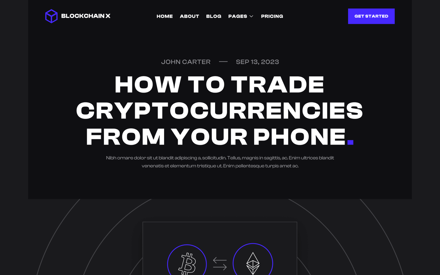 Blockchain X Webflow Template