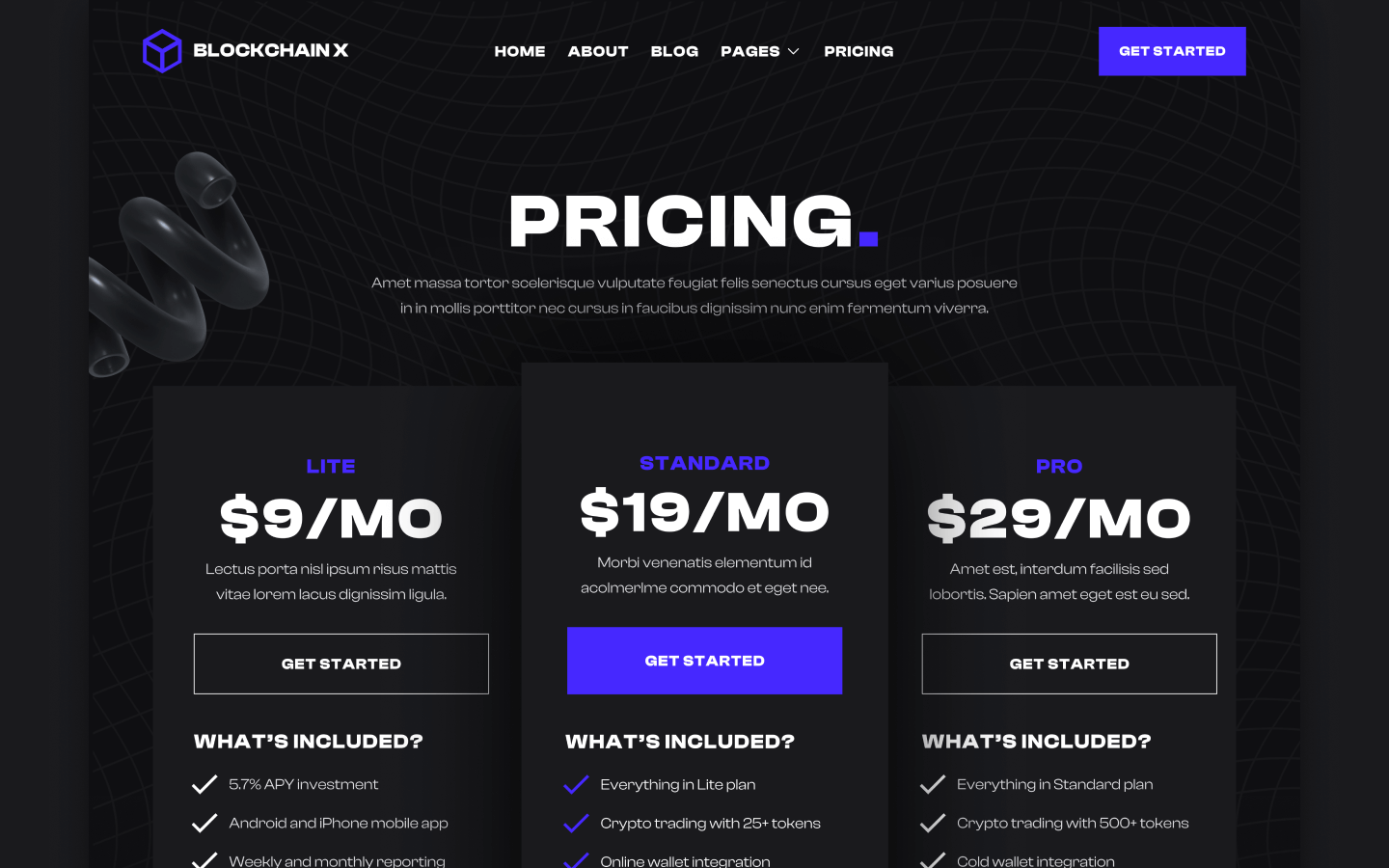 Blockchain X Webflow Template