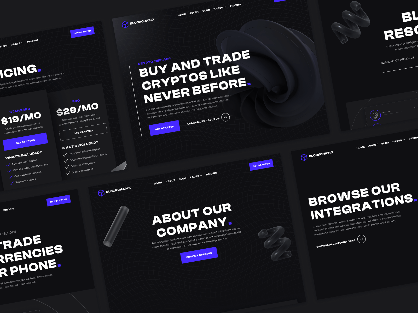DeFi Blockchain Webflow Template