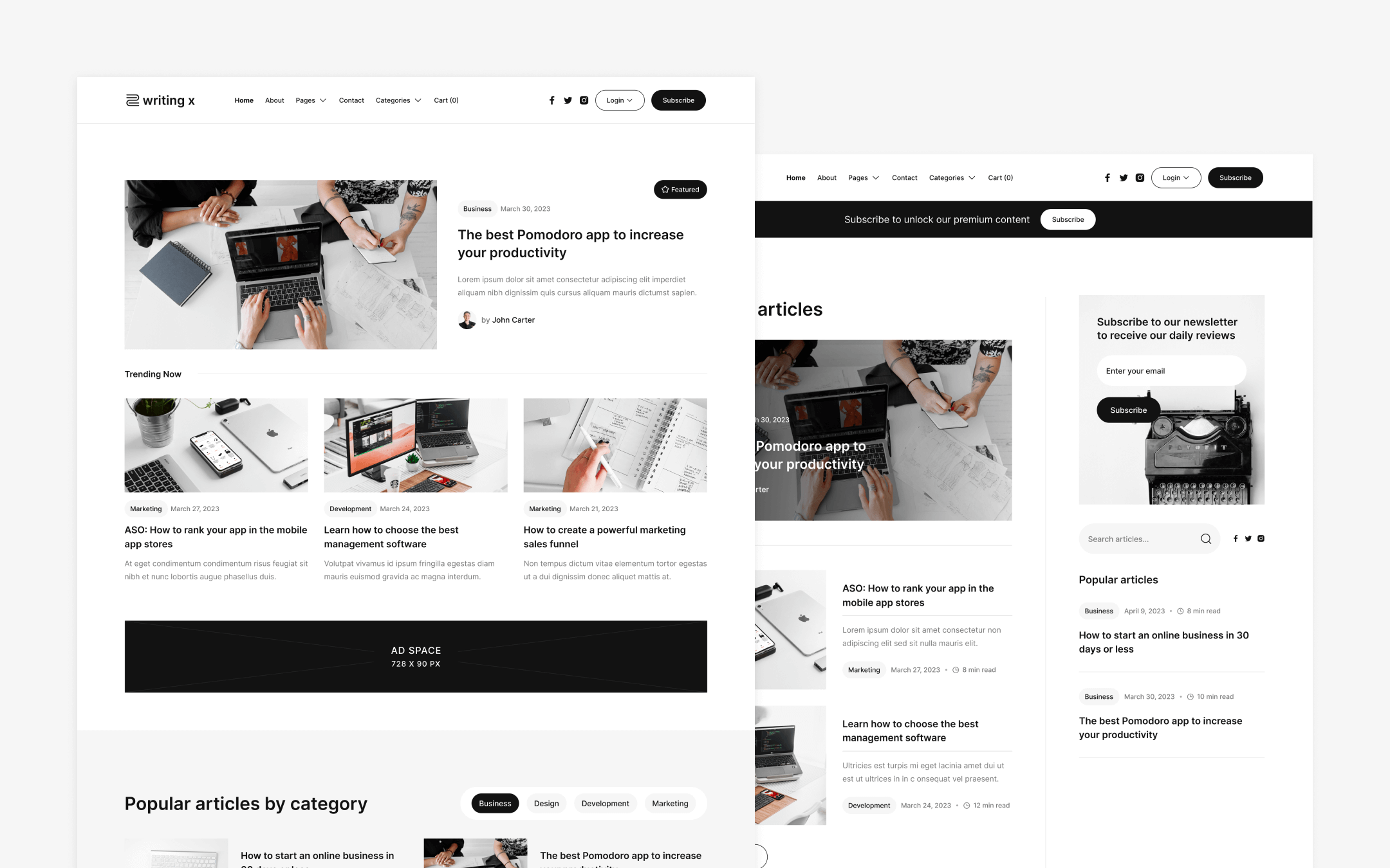 Blog Webflow Template