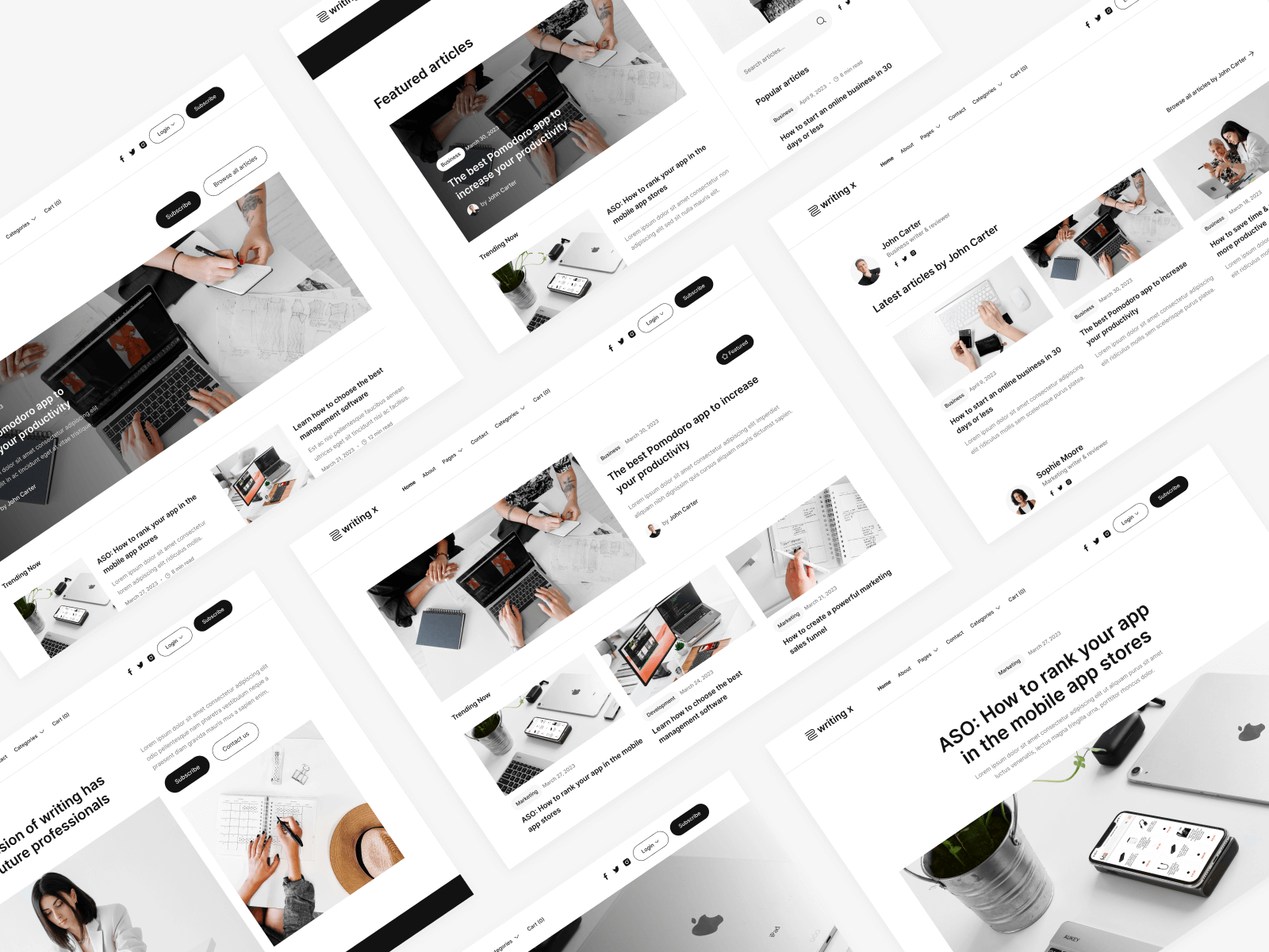 Blog & Magazine Webflow Template
