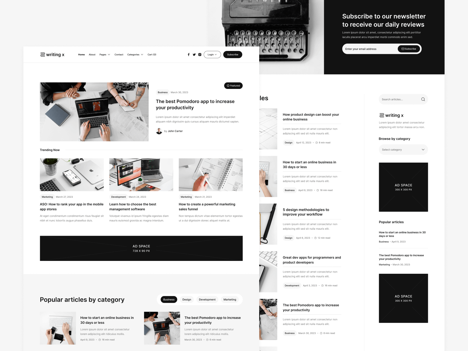 Blogger Webflow Template