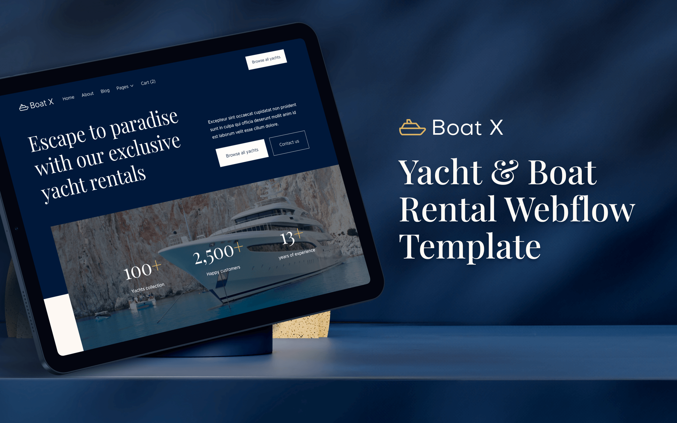Boats Webflow Template