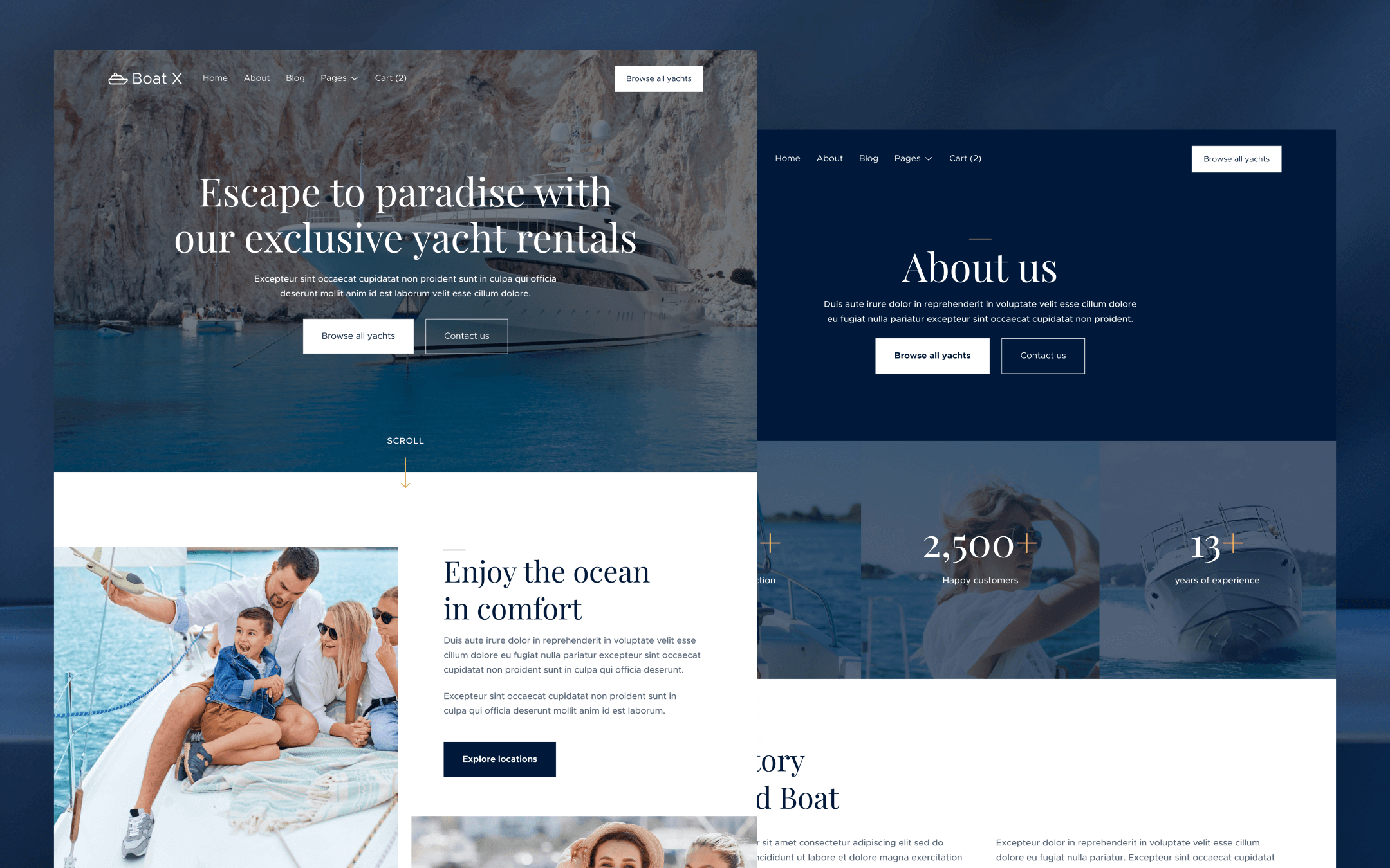 Boat X Webflow Template