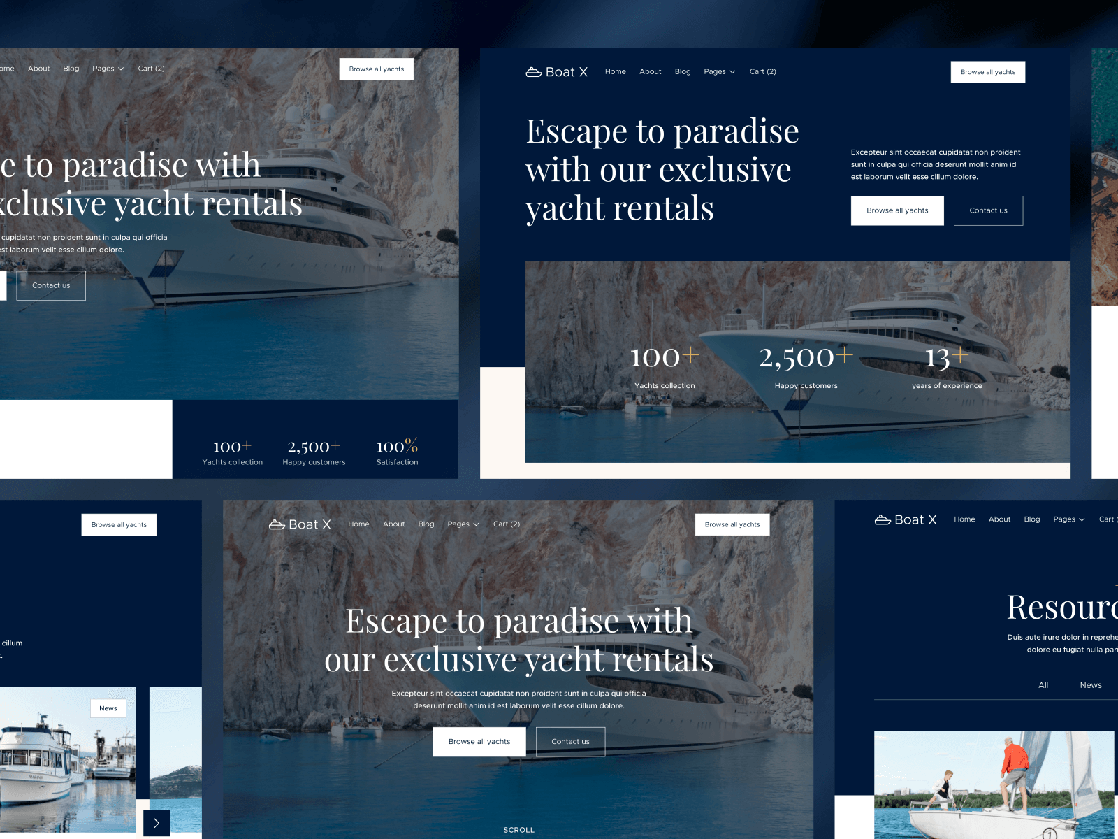 Boat Rental Webflow Theme