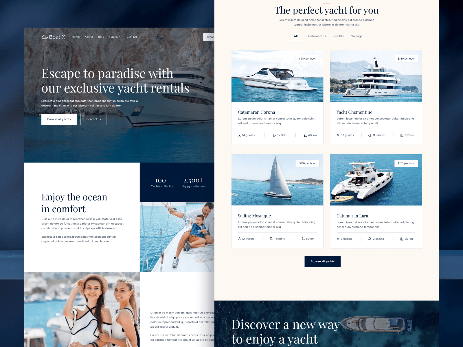 Boats Webflow Template