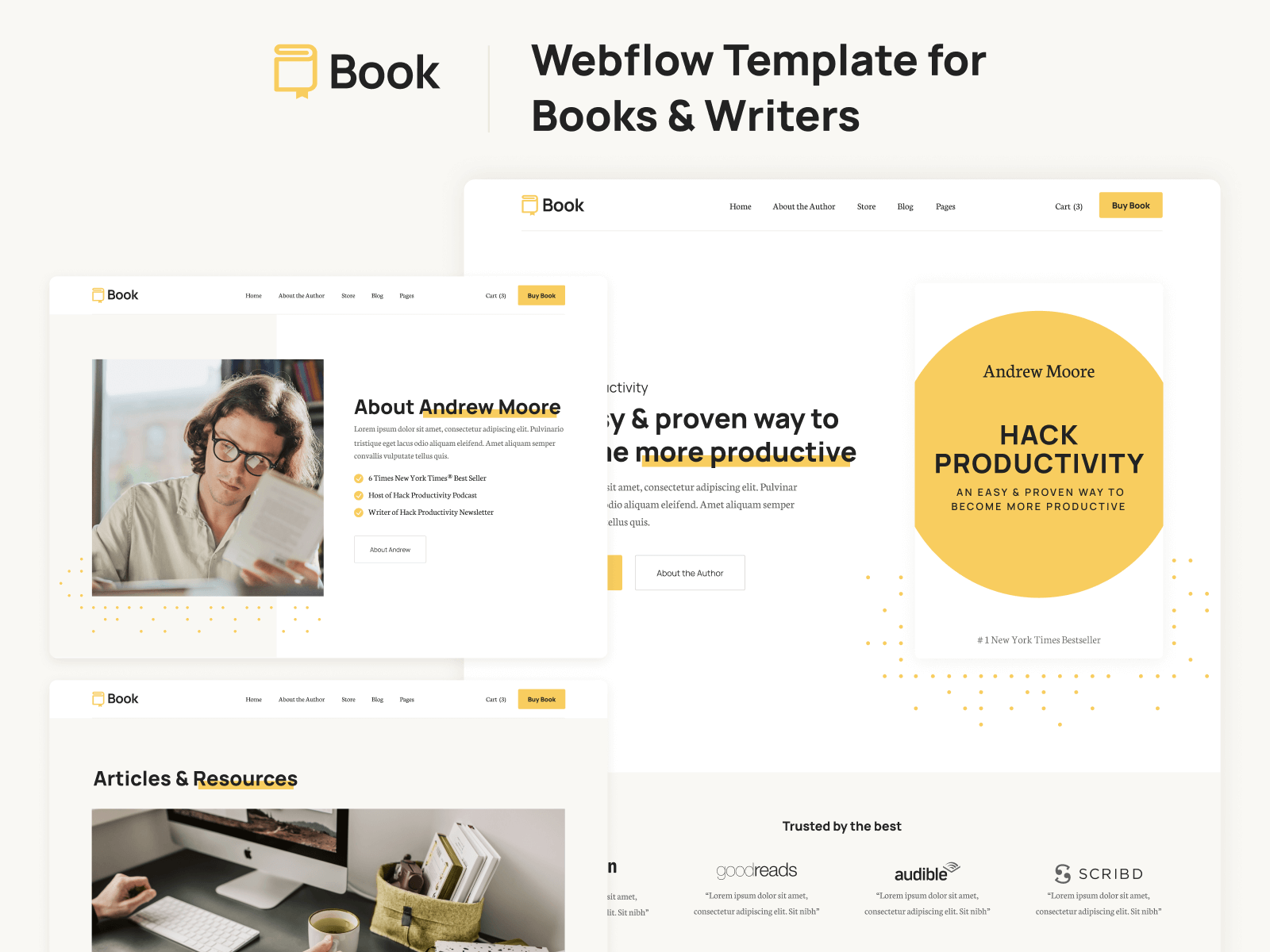 Webflow Template Book