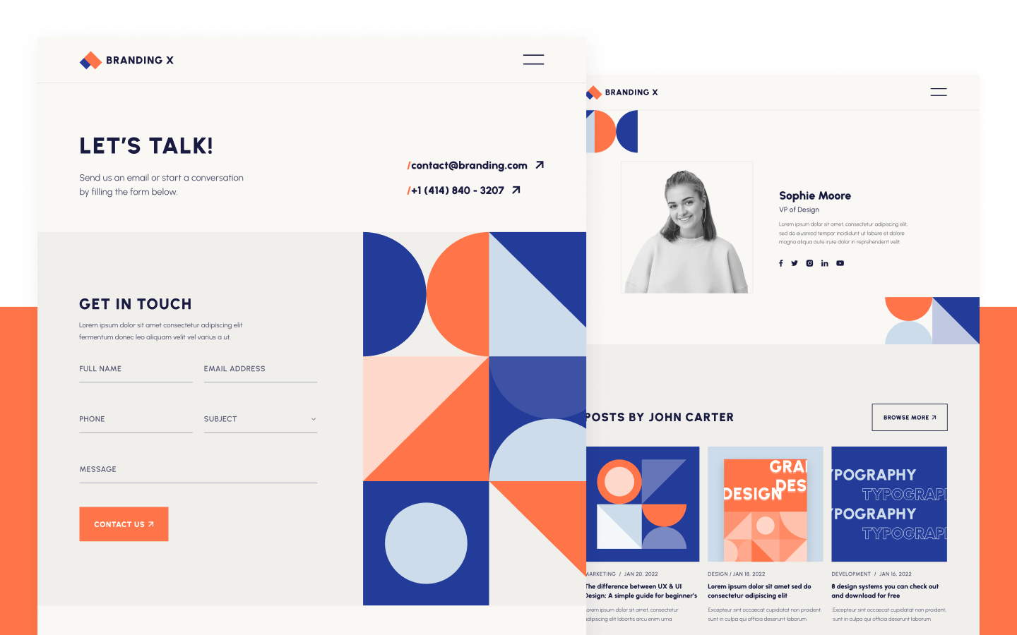 Branding X Webflow Template