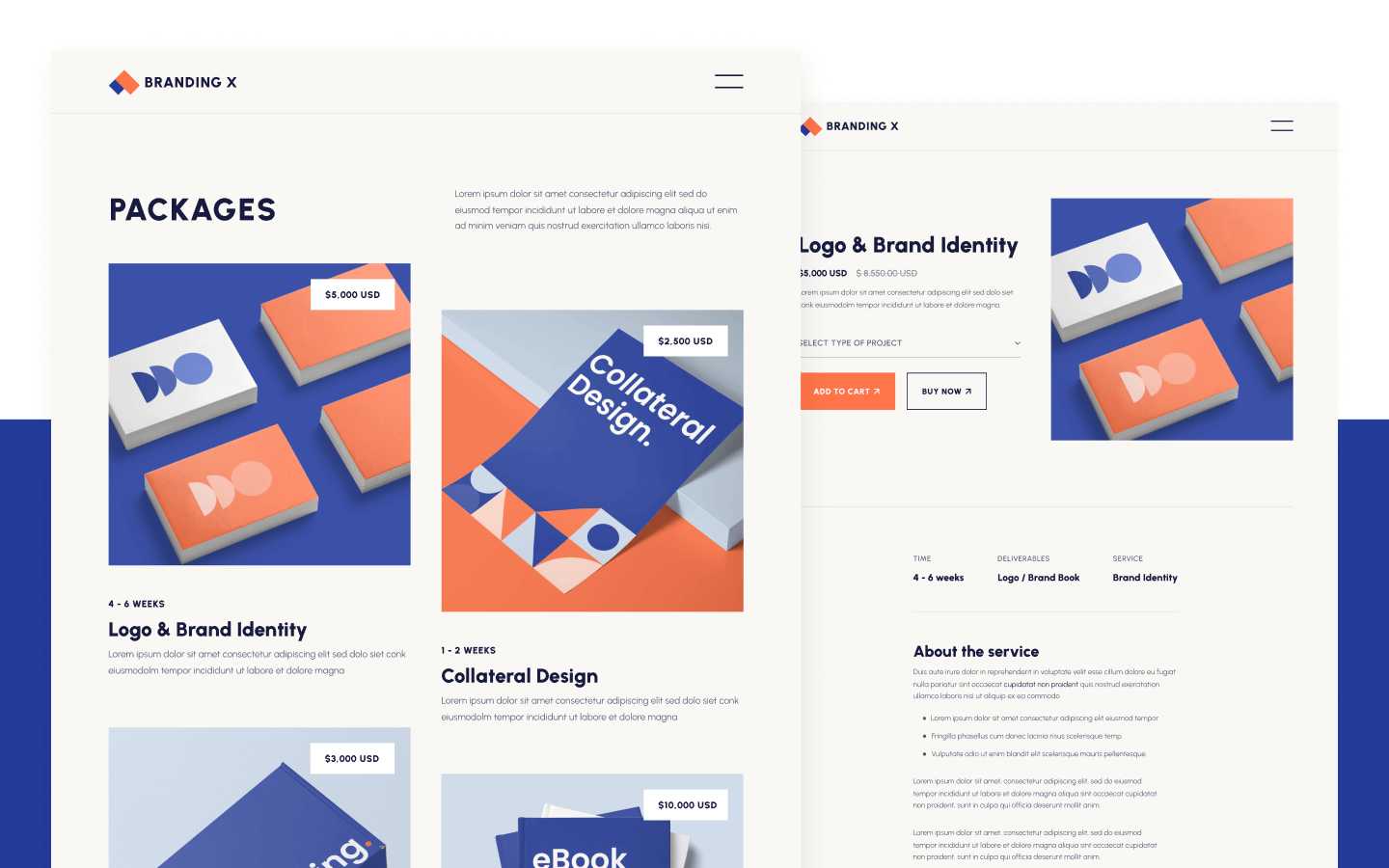 Branding X Webflow Template