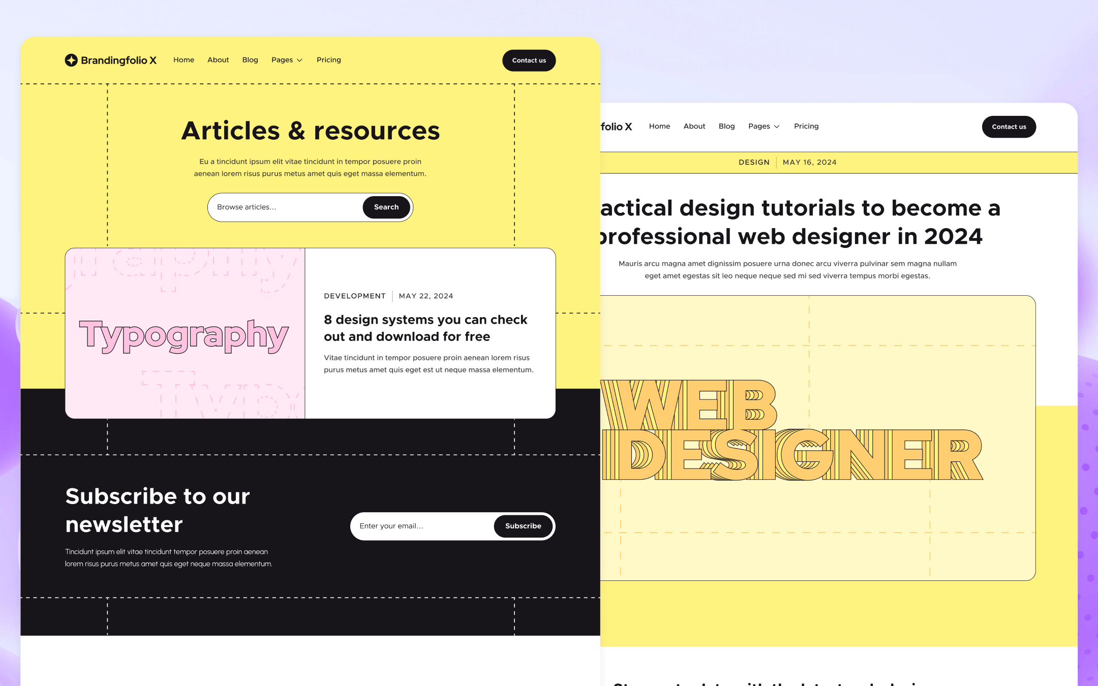 Brandingfolio X Webflow Template