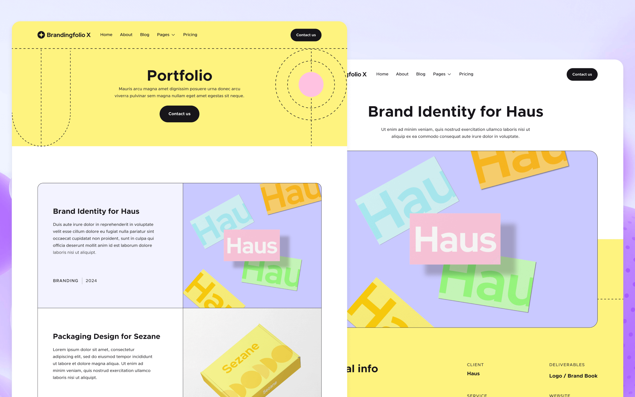 Brandingfolio X Webflow Template