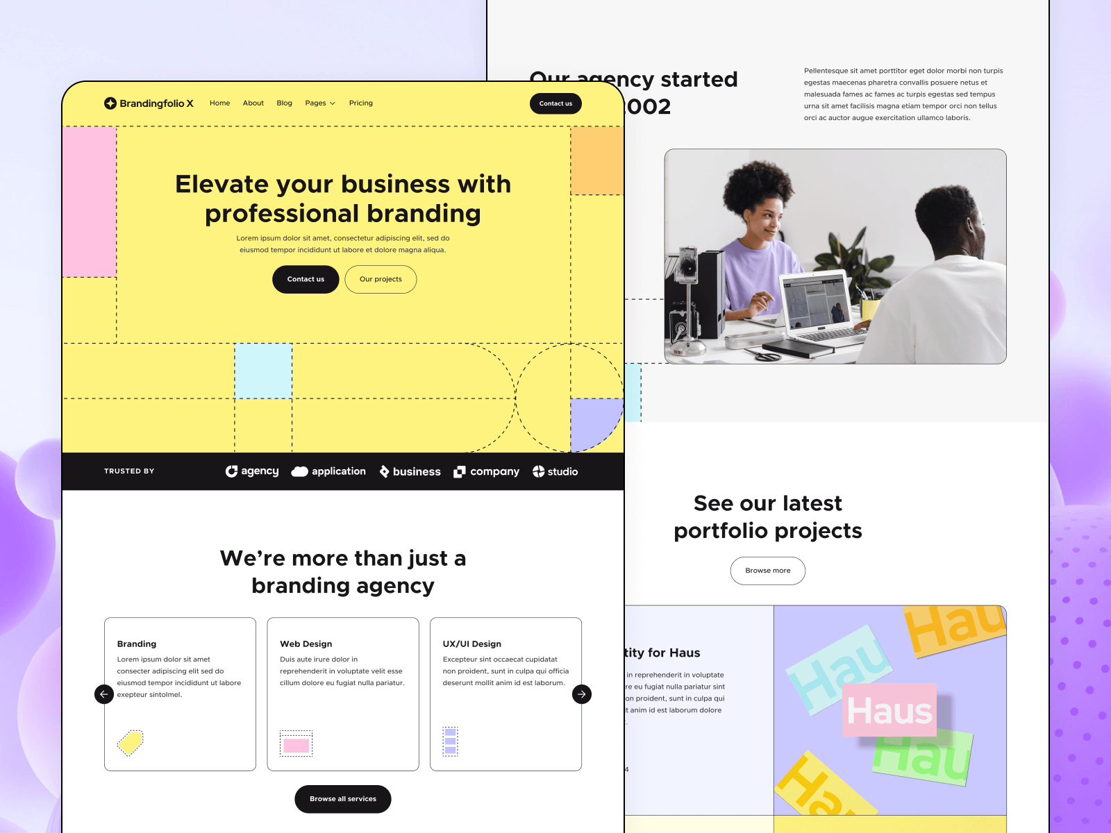 Branding Agency Webflow Theme