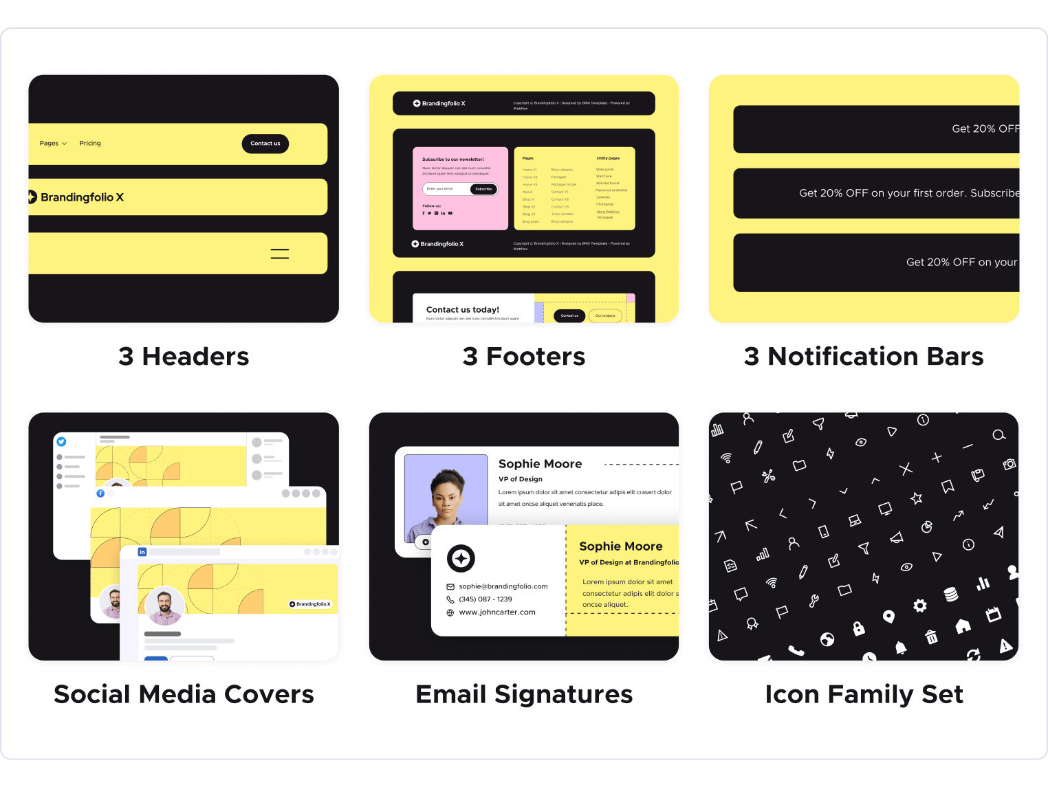 Brandingfolio X - Branding Agency Webflow Template Benefits
