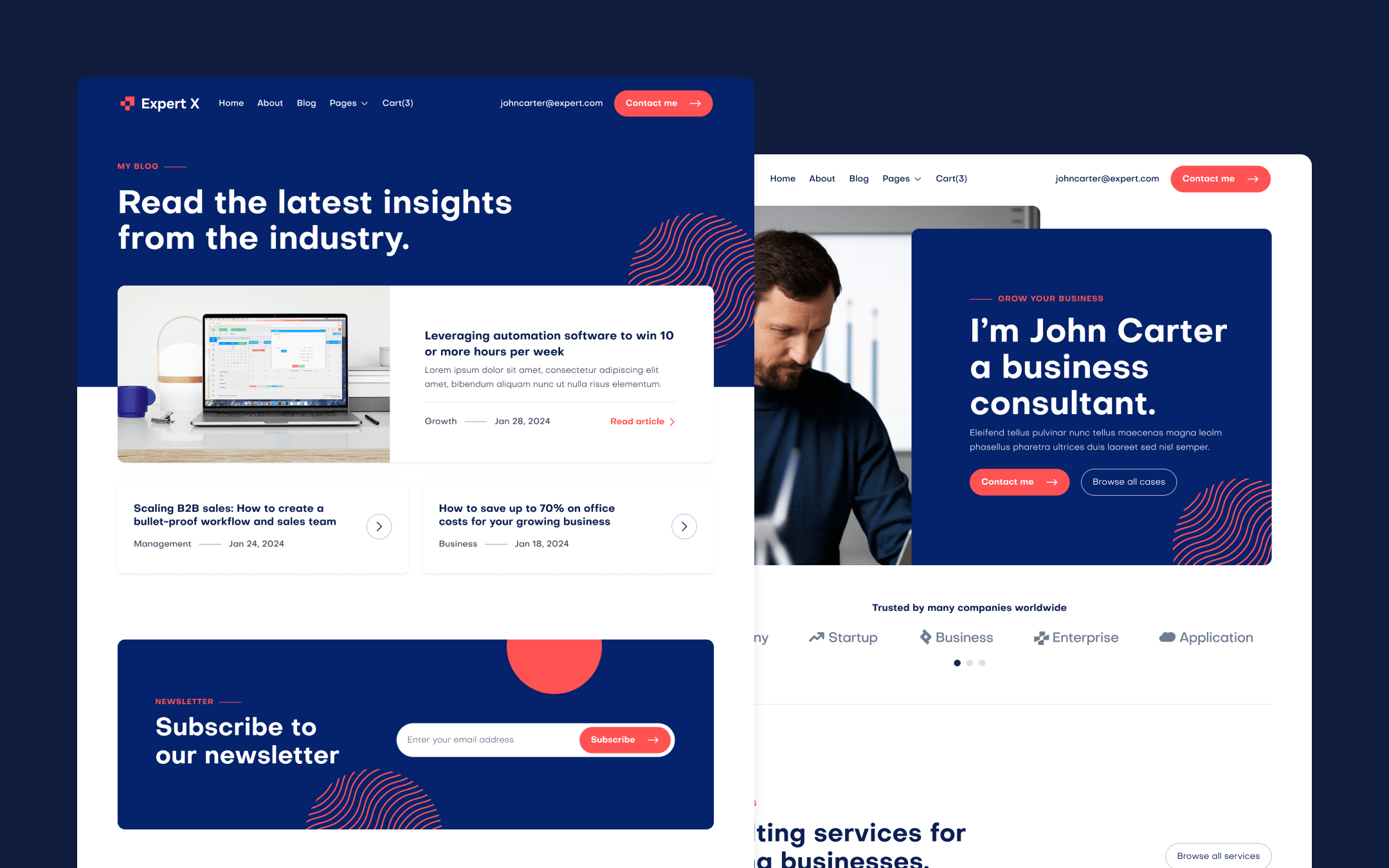 Expert X Webflow Template