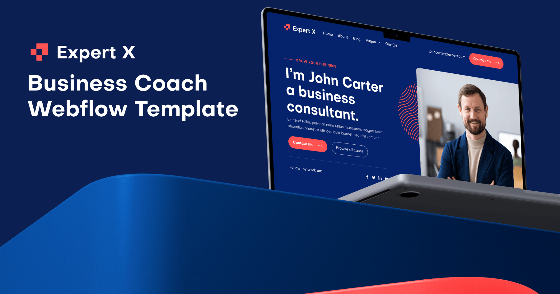 Business Coach Webflow Template