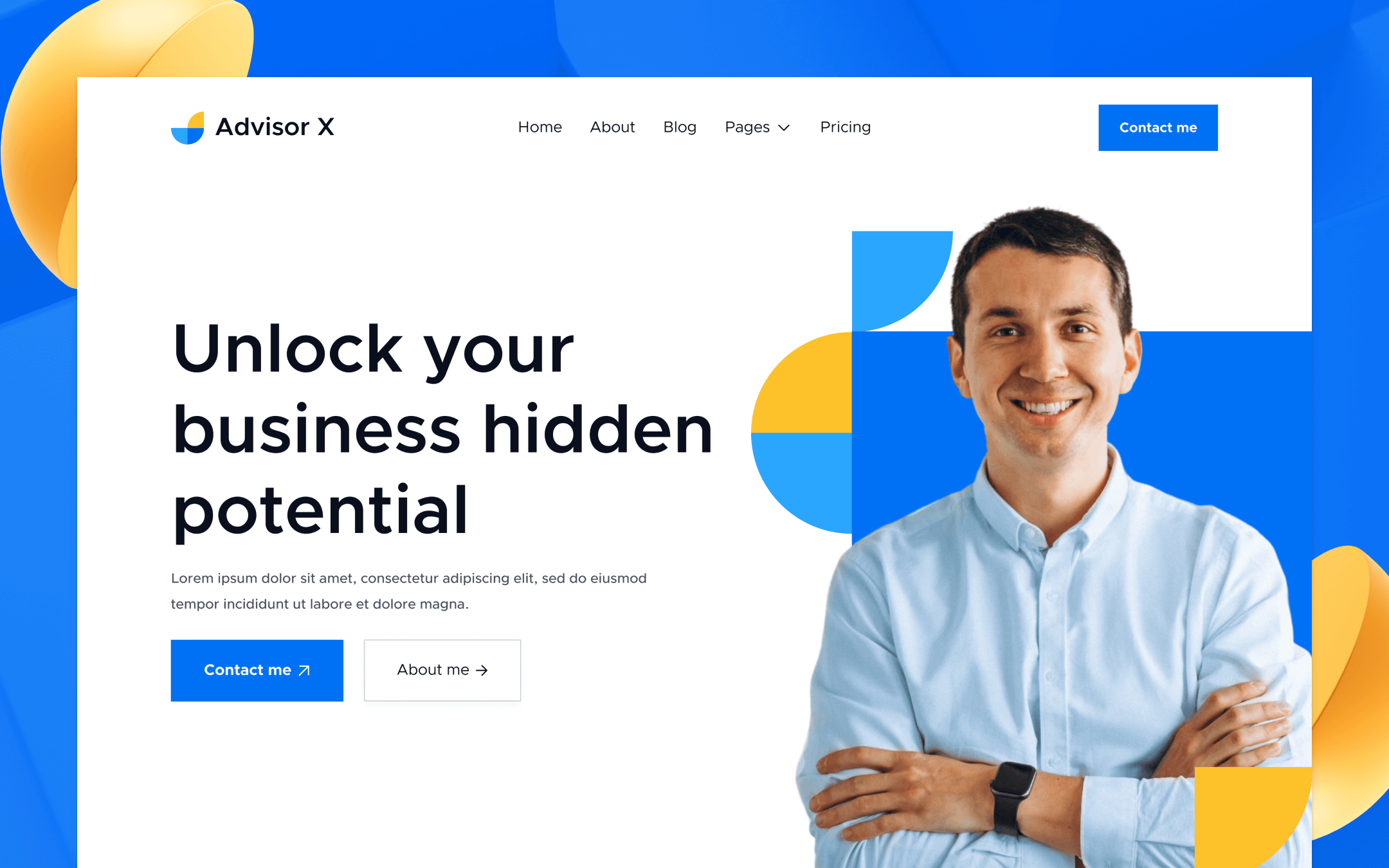 Advisor X Webflow Template