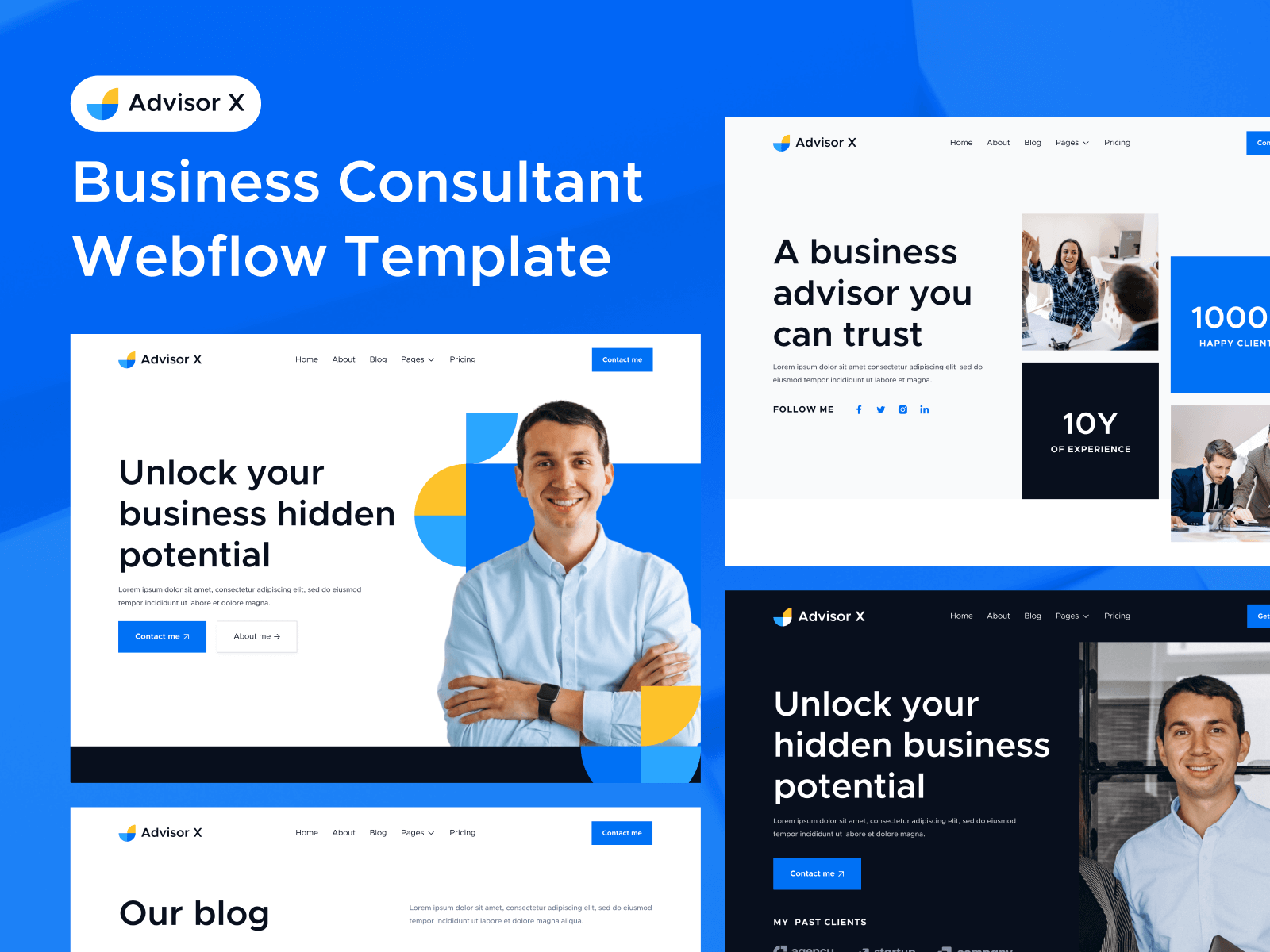 Business Consultant Webflow Template