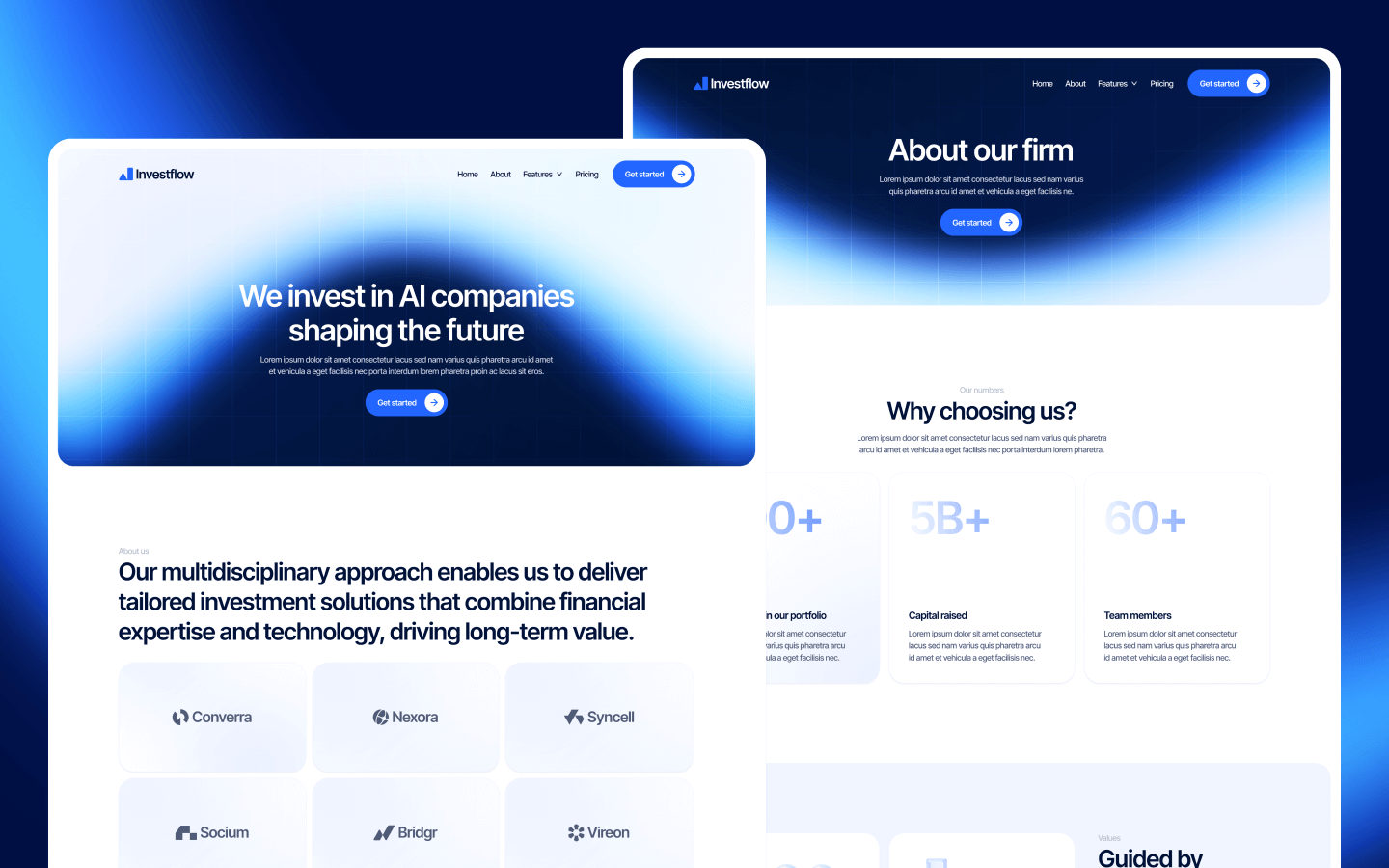 Investflow Webflow Template