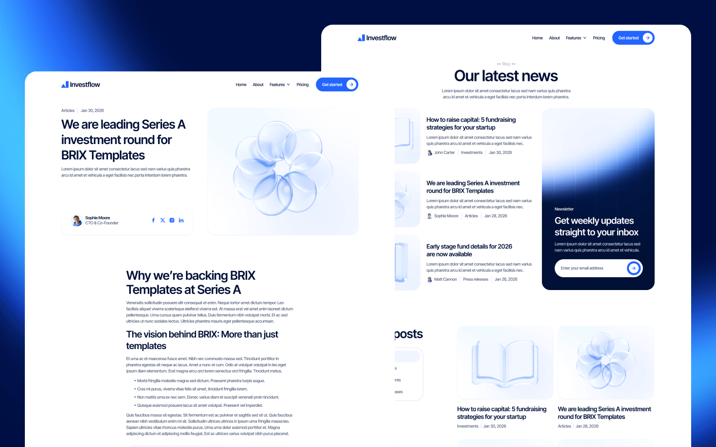 Investflow Webflow Template