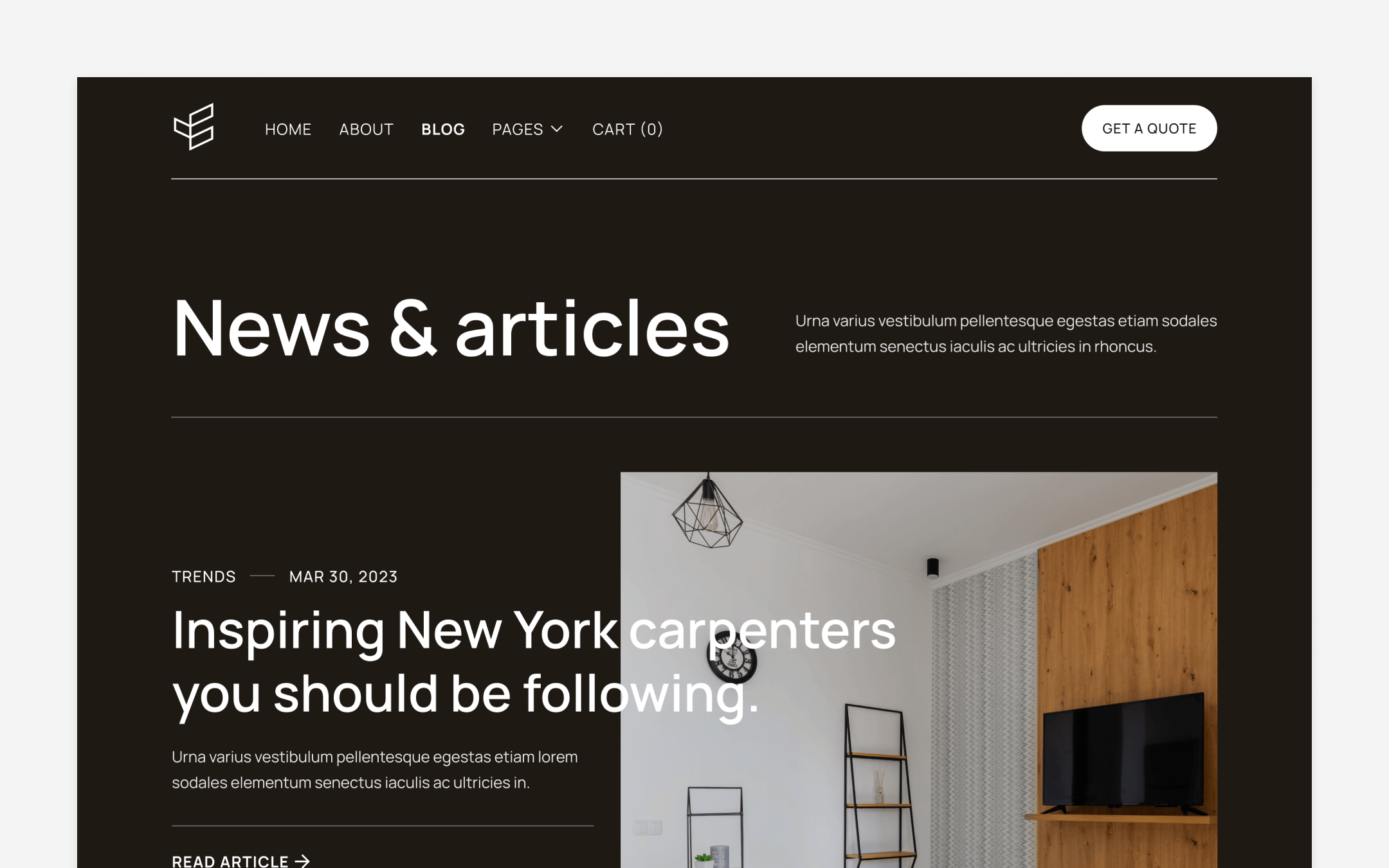 Carpenters X Webflow Template